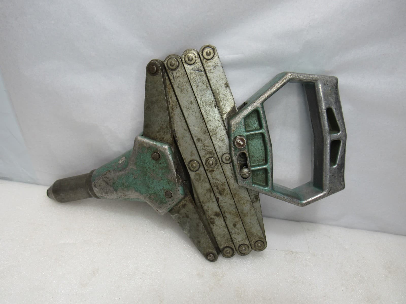 Vintage Lazy Tongs Scissor Alloy And Brass Pop Rivet Gun (J98JJ) - Thumbnail 2