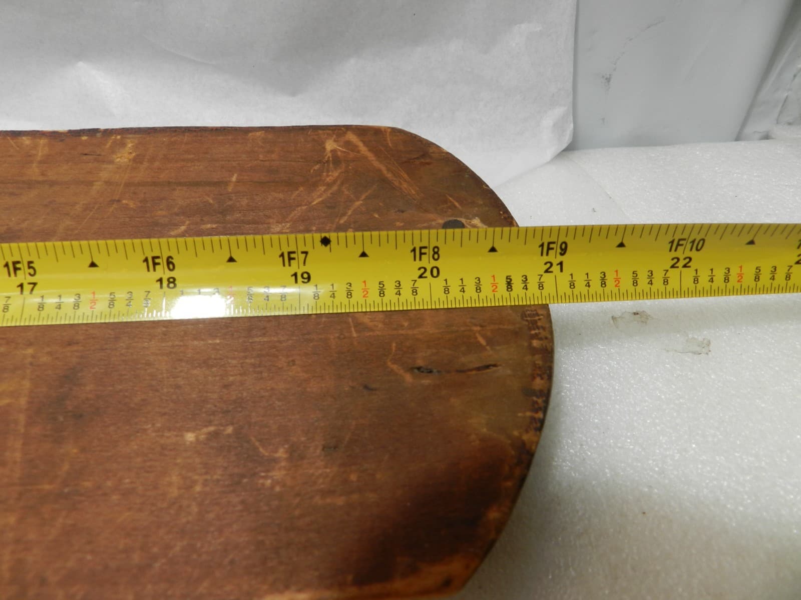 Vintage Large Wood Wear Merit Pants Factory Wall Thermometer Advertising (K2J) - Thumbnail 8