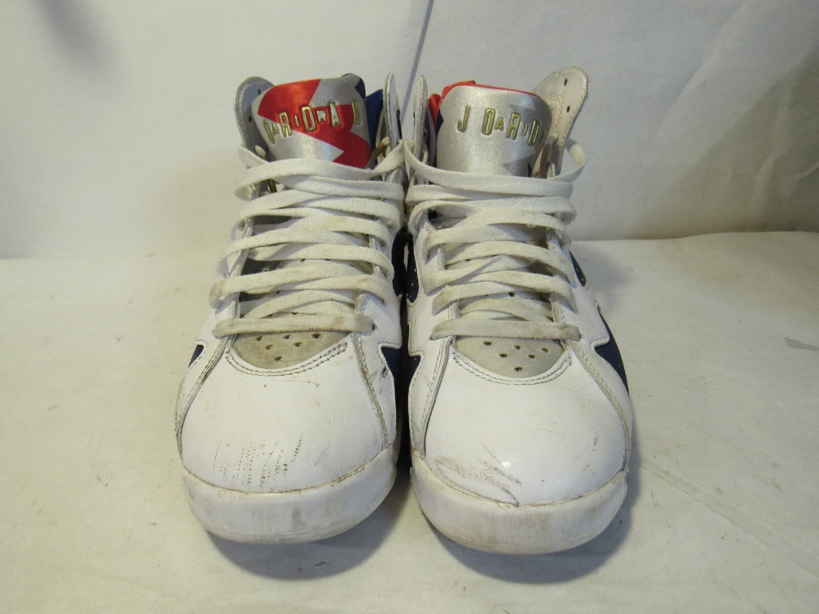2016 Nike Air Jordan 7 VII Retro Olympic USA Size 8.5 304774-123 (L75K) - Thumbnail 8