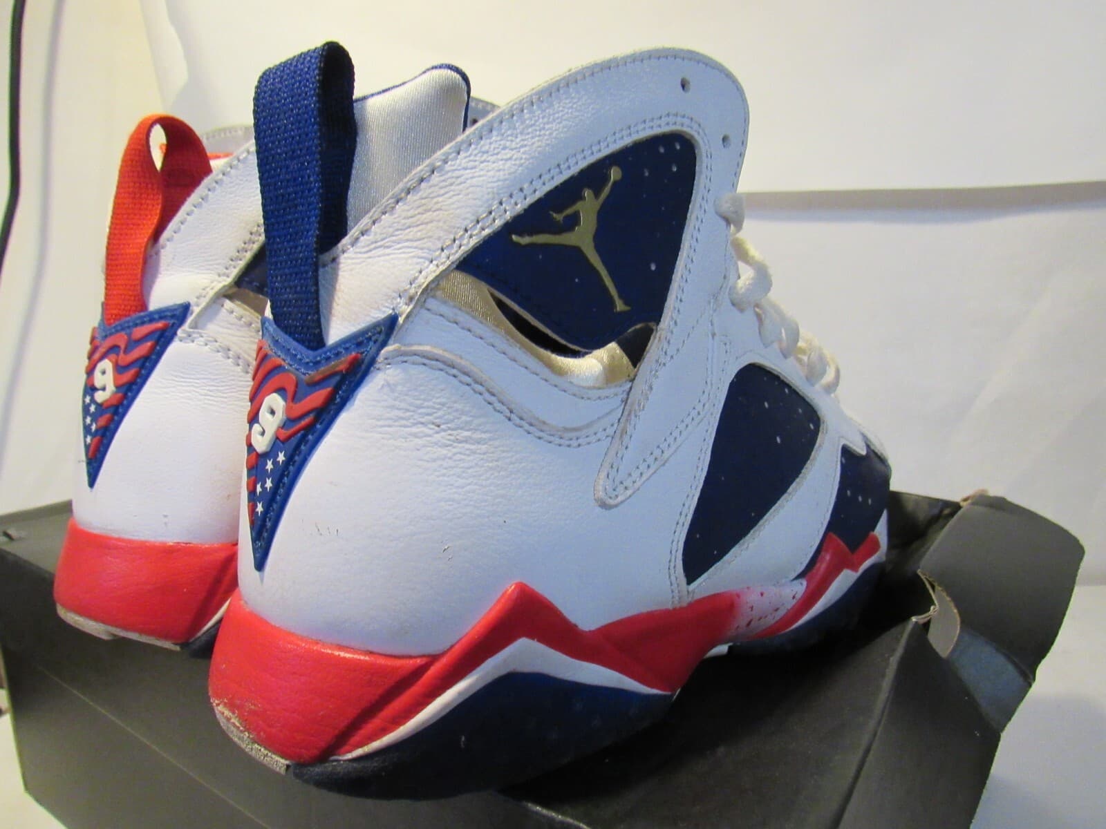 2016 Nike Air Jordan 7 VII Retro Olympic USA Size 8.5 304774-123 (L75K) - Thumbnail 6