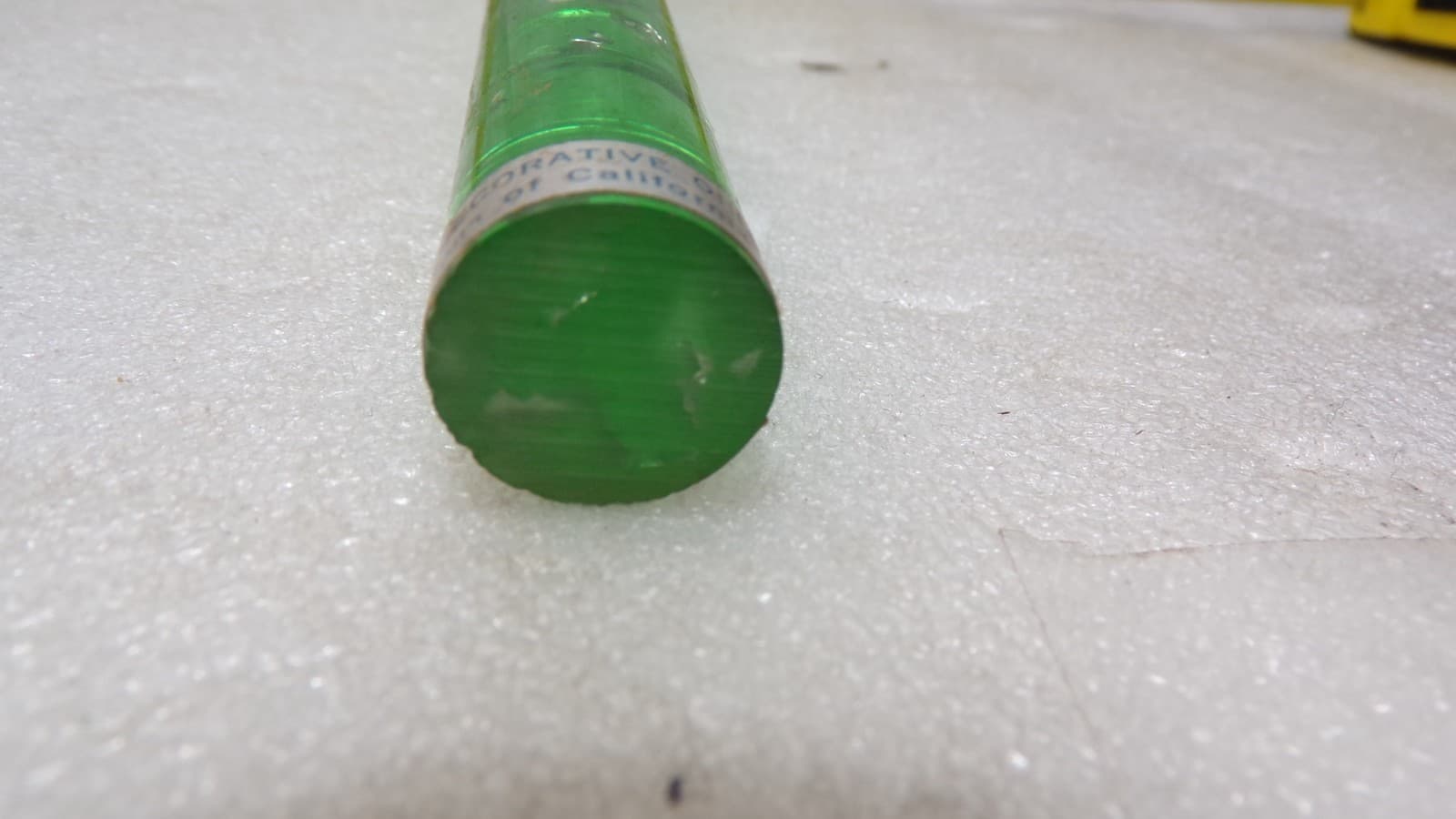 Vintage Green With Silver Flecks Lucite Tapered Candle 12” (K8J) - Thumbnail 7