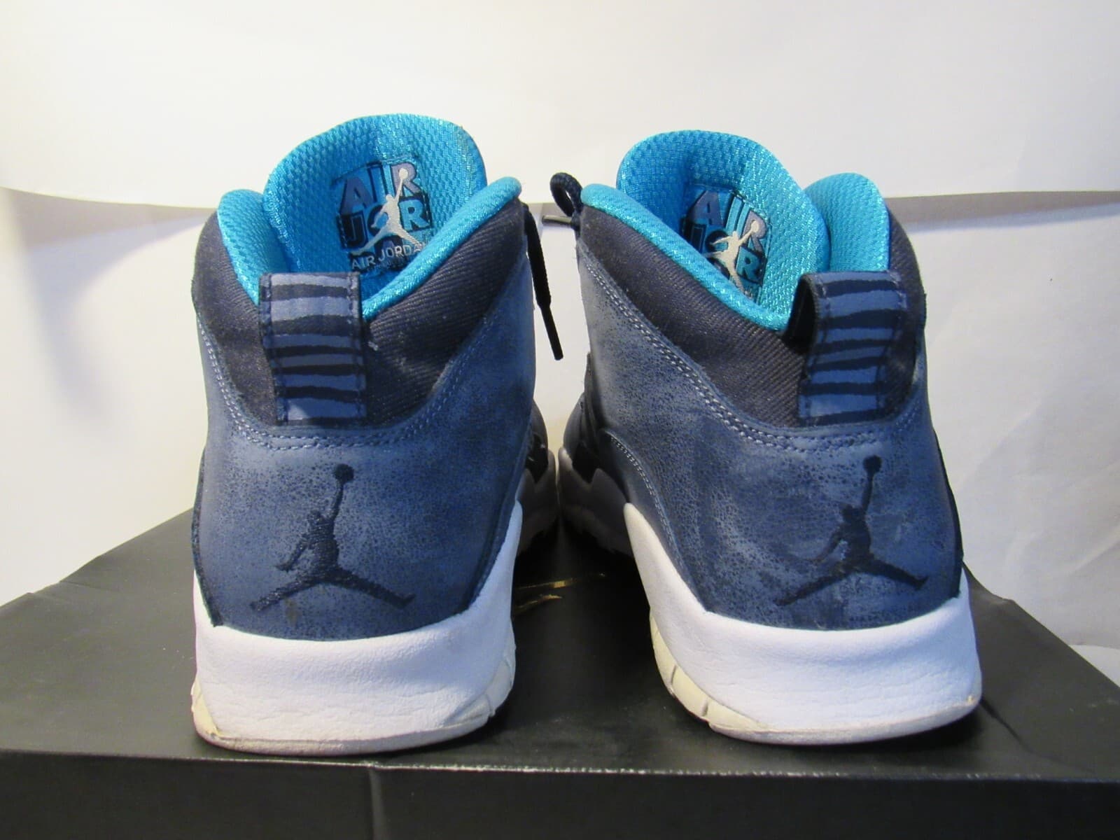 Size 8 - Jordan 10 Retro Los Angeles 2016 Blue Sneakers (L77K) - Thumbnail 5