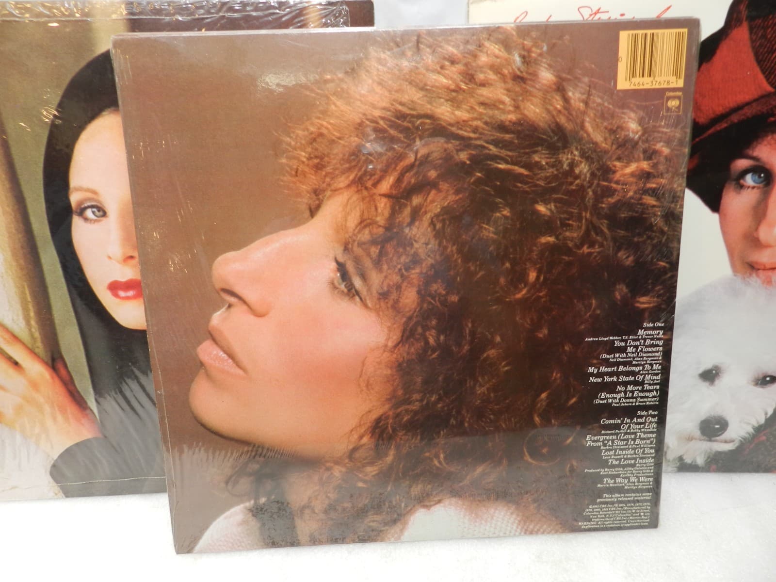 3 Vintage Vinyl Record Barbara Streisand Albums Songbird Memories (L75JJ) - Thumbnail 3