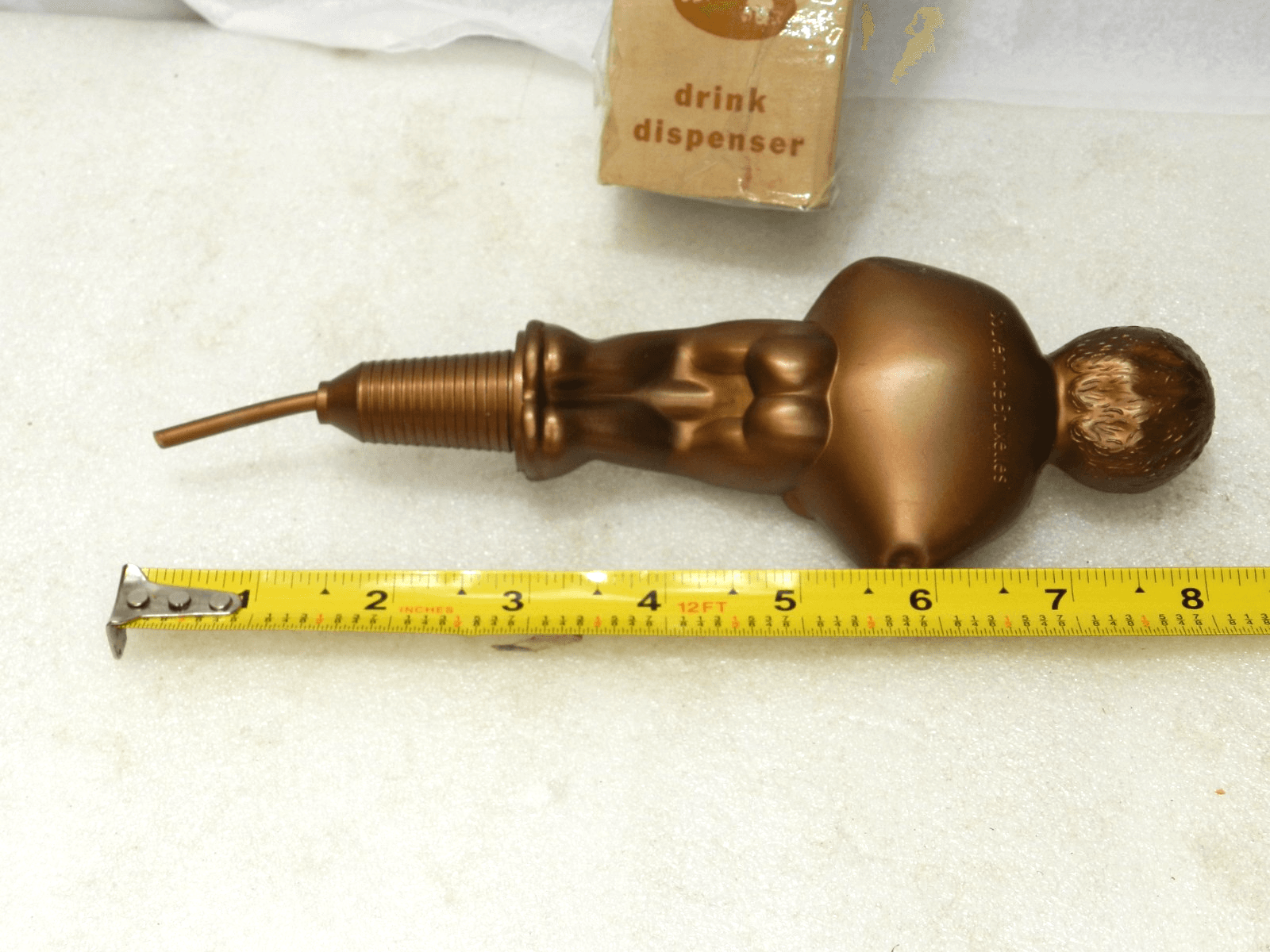 Vintage Drink Dispenser Manneken Boy Souvenir of Brussels (K6J) - Thumbnail 6