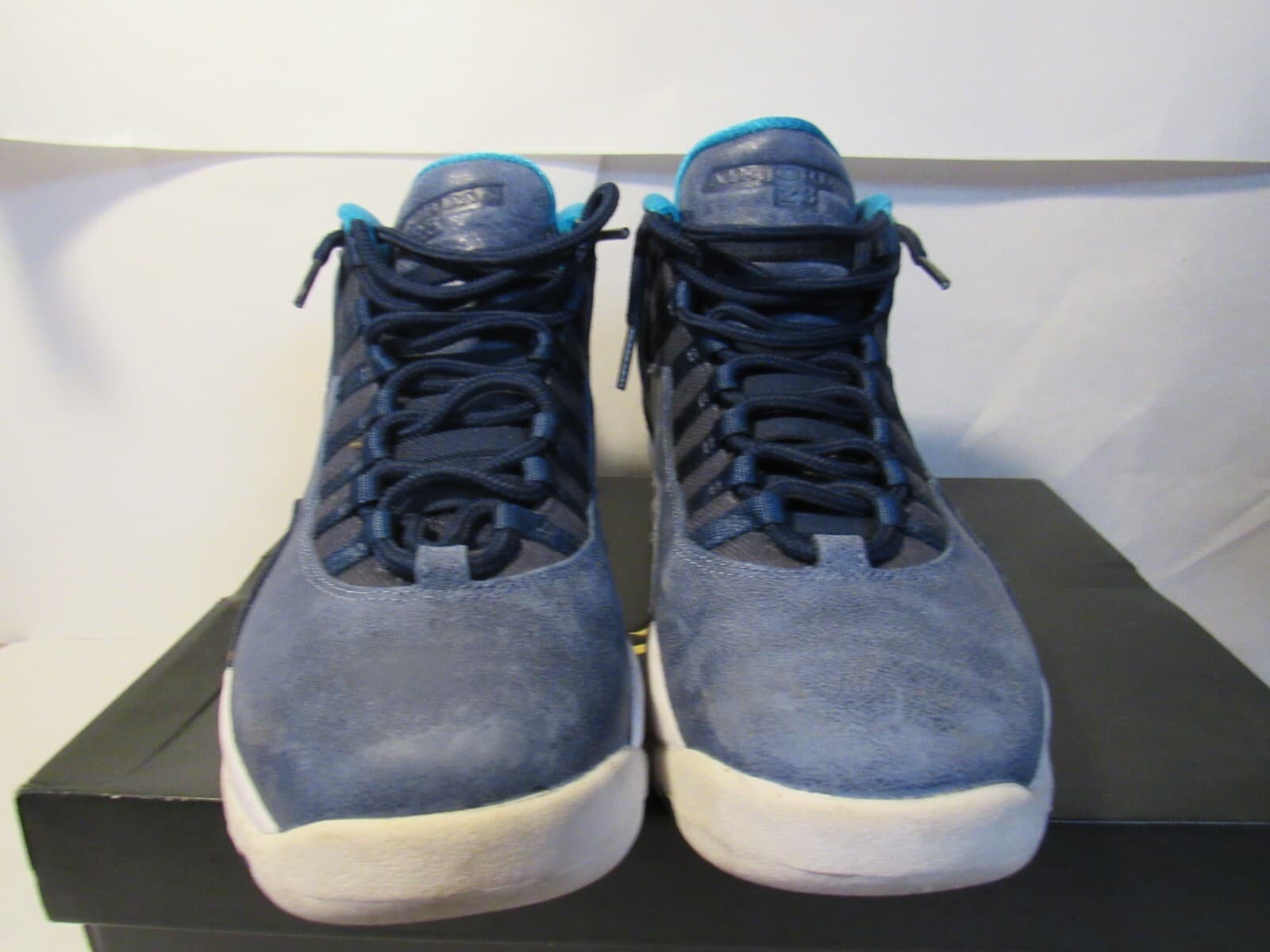 Size 8 - Jordan 10 Retro Los Angeles 2016 Blue Sneakers (L77K) - Thumbnail 4