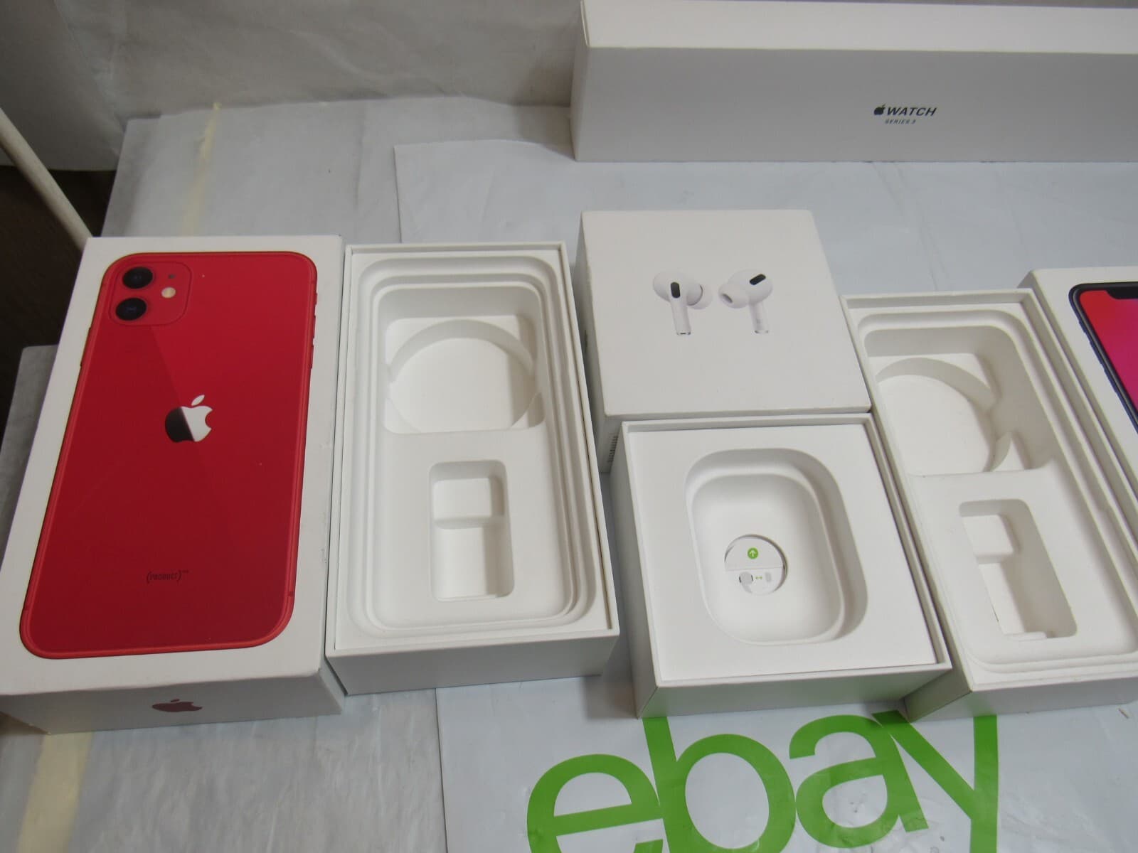 Apple IPhone Apple Watch Airpods Empty Boxes K60M - Thumbnail 2