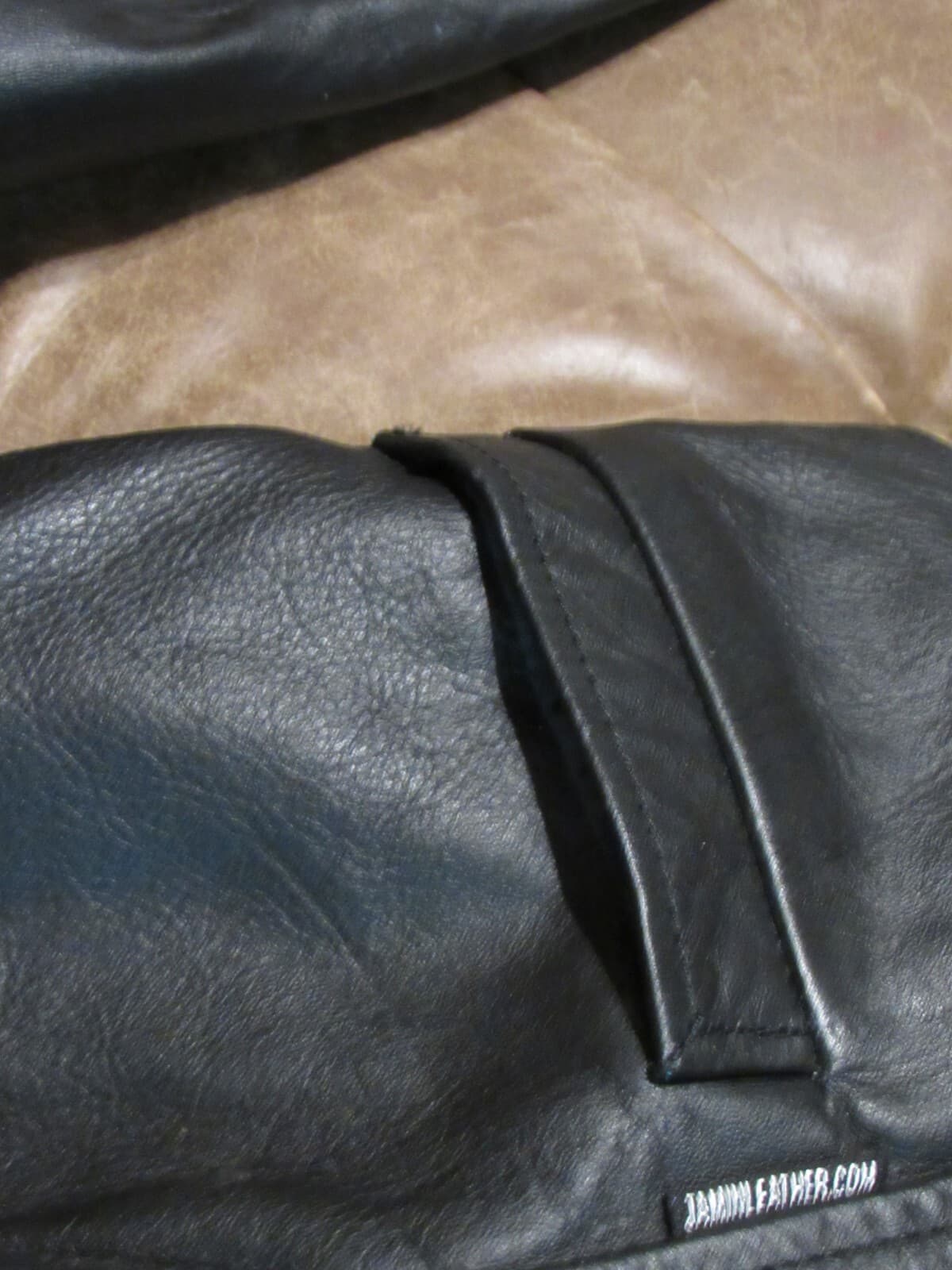 Vintage Jamin Leather Co. Black Leather Motorcycle Jacket Size XL Womens (Q91P) - Thumbnail 6
