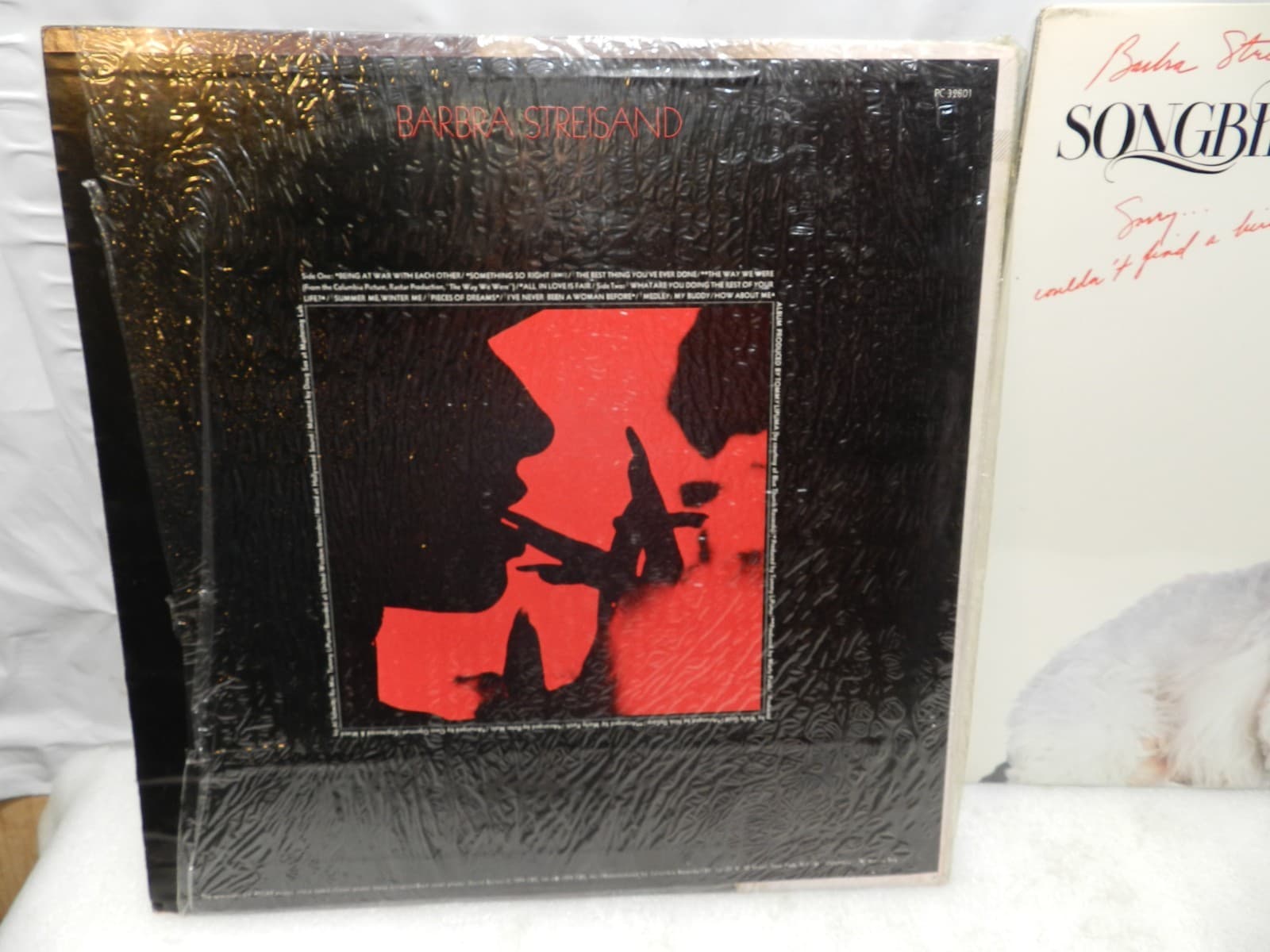 3 Vintage Vinyl Record Barbara Streisand Albums Songbird Memories (L75JJ) - Thumbnail 5