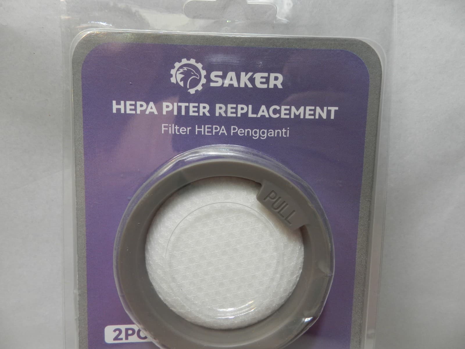 2PK Saker HEPA Filter Replacement for Cordless Dual Cyclone Vacuum Cleaner (K4J) - Thumbnail 2