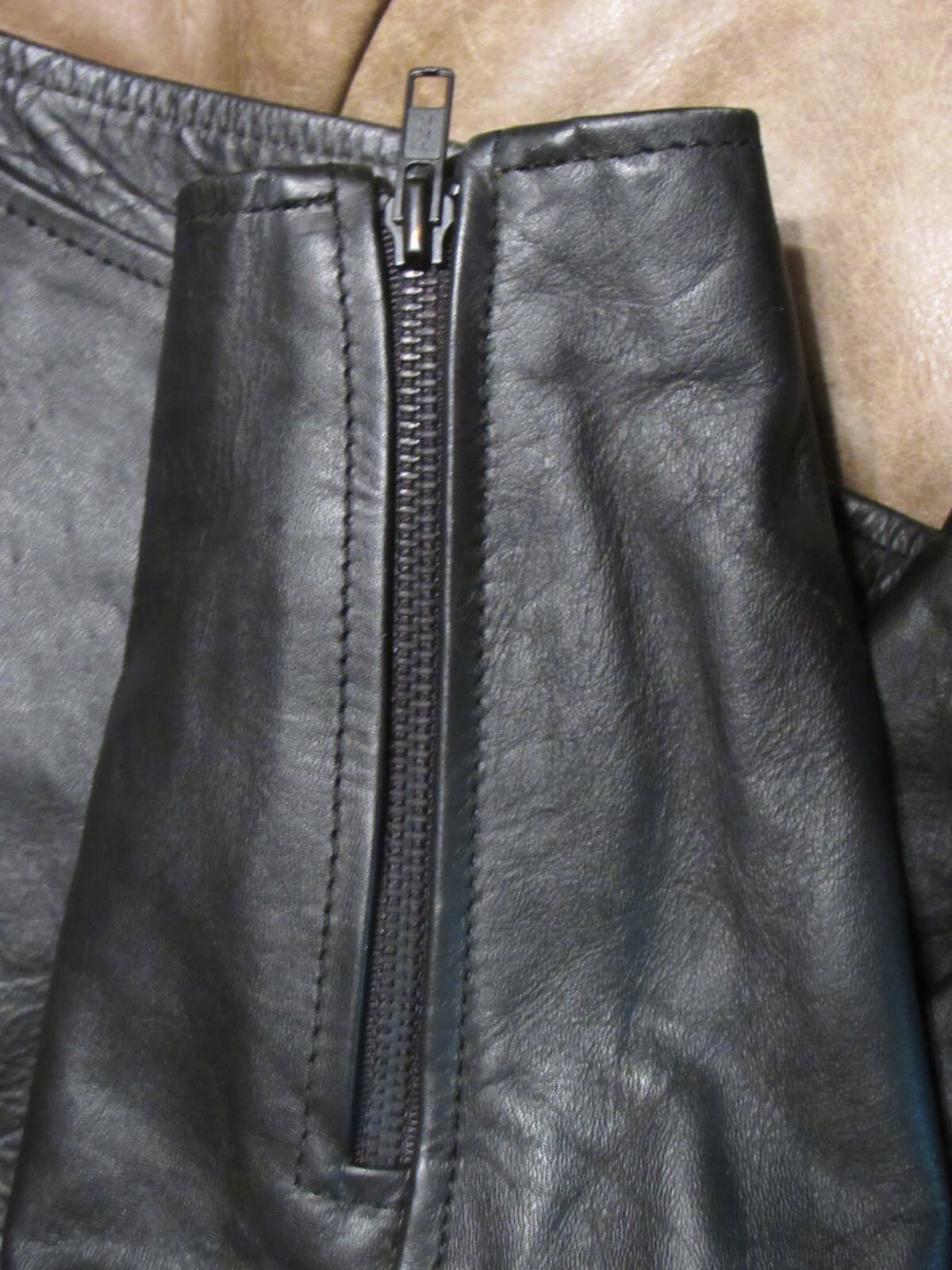 Vintage Jamin Leather Co. Black Leather Motorcycle Jacket Size XL Womens (Q91P) - Thumbnail 9