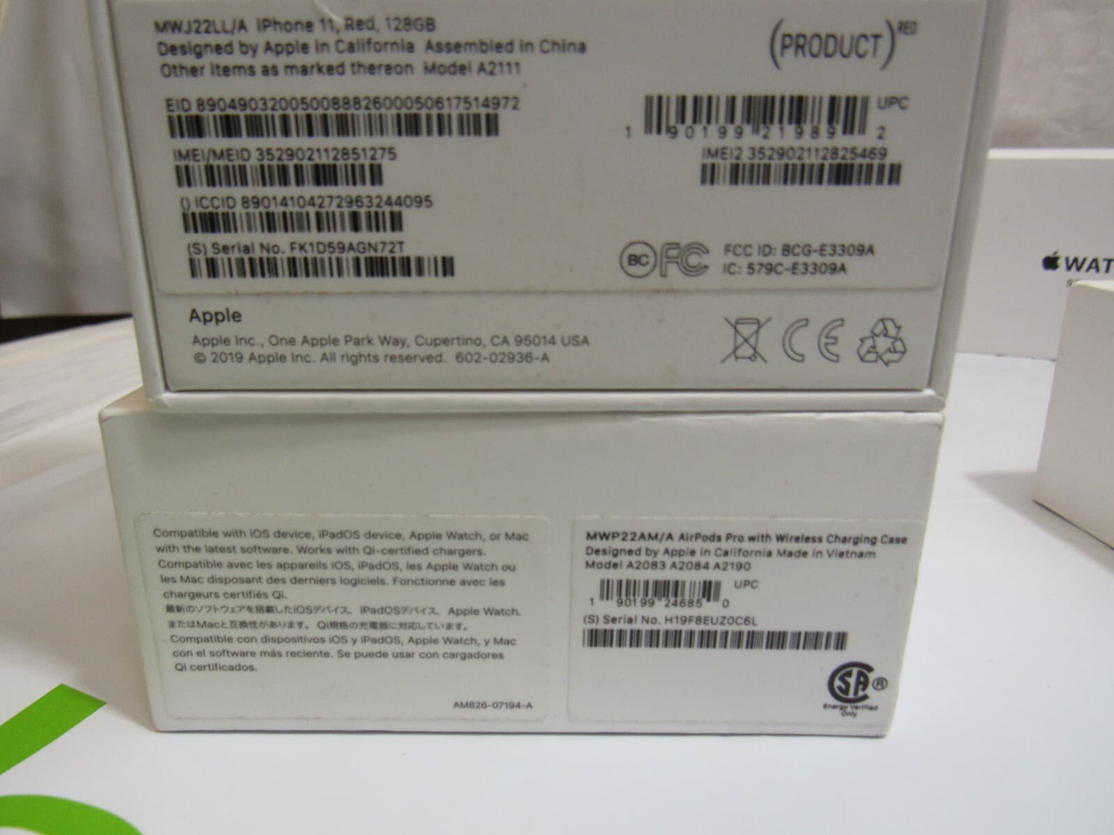 Apple IPhone Apple Watch Airpods Empty Boxes K60M - Thumbnail 4