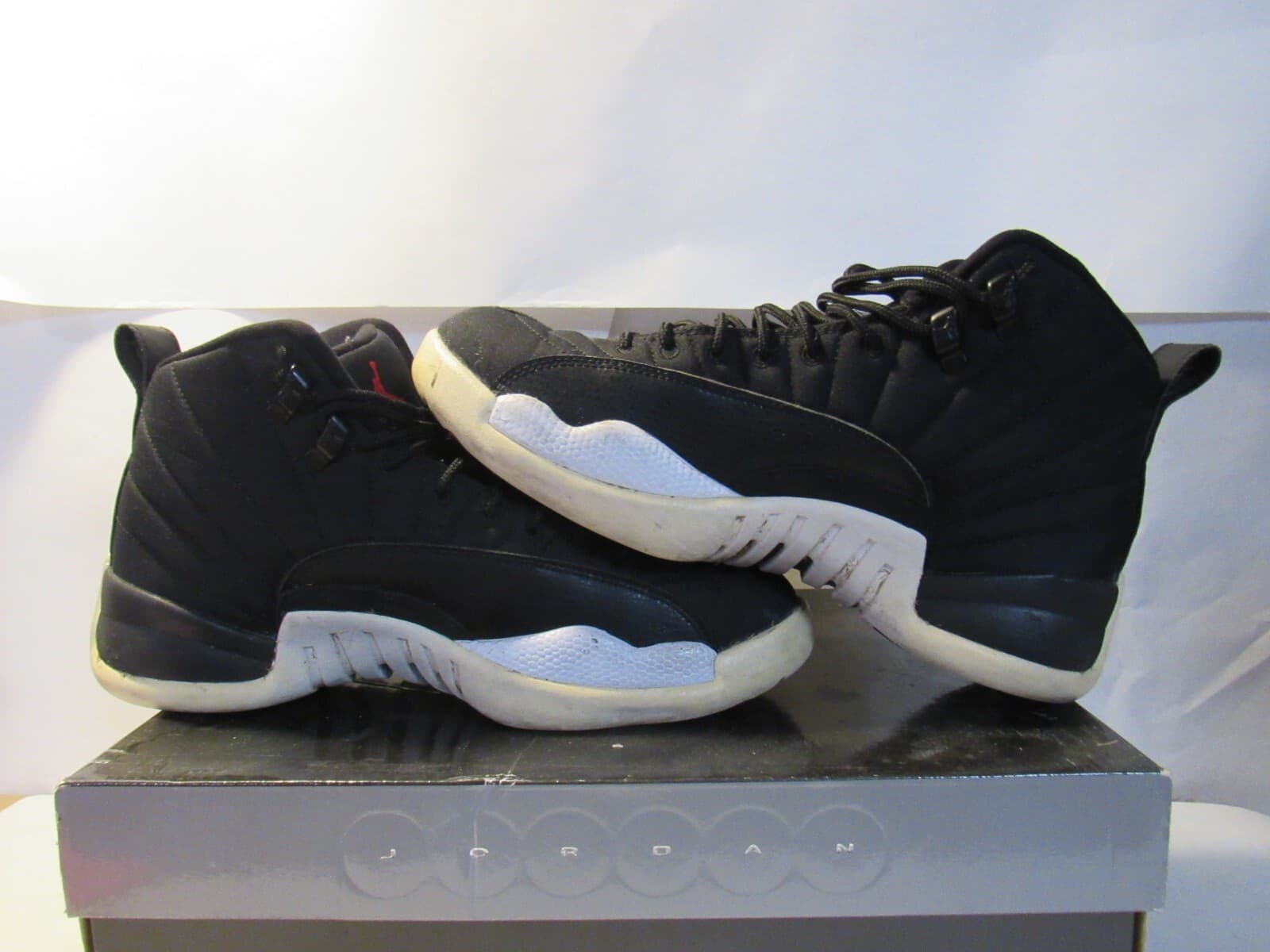 Nike Air Jordan 12 Retro Nylon Neoprene Sneakers Size 8 (130690-004) L66 - Thumbnail 6