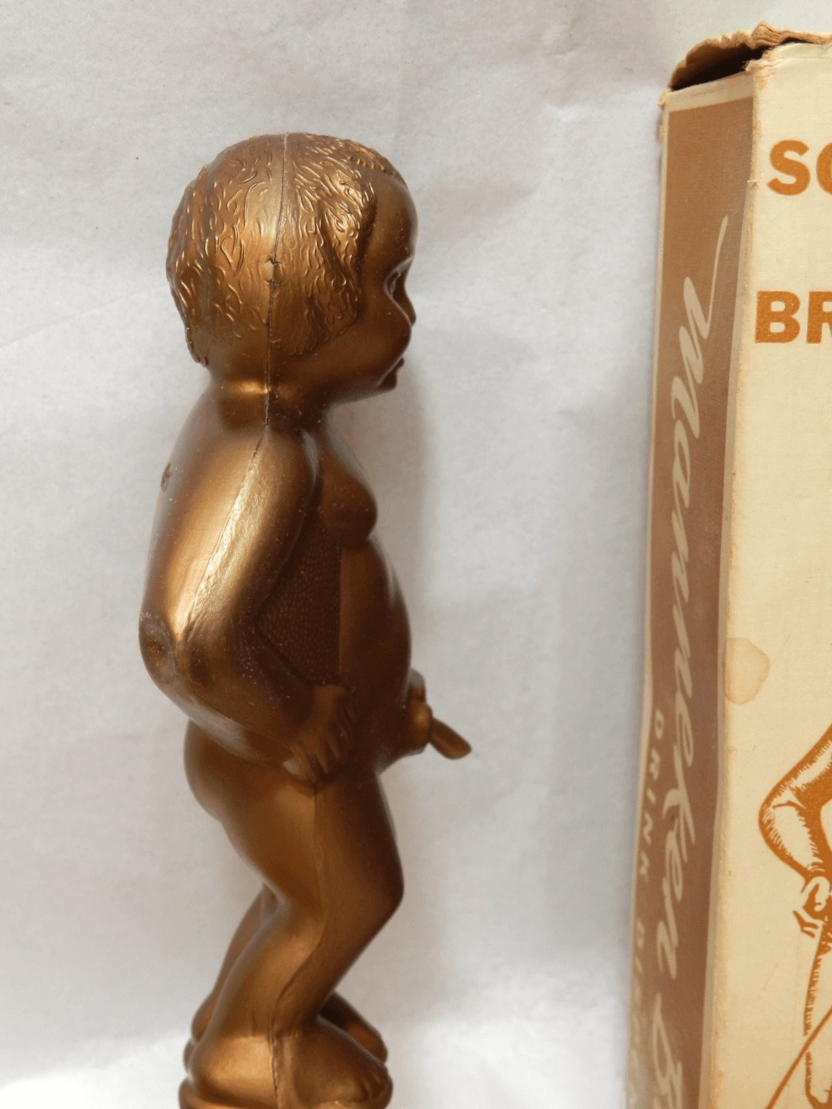 Vintage Drink Dispenser Manneken Boy Souvenir of Brussels (K6J) - Thumbnail 3