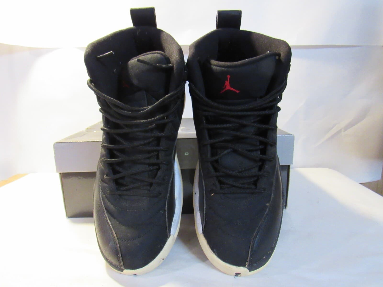 Nike Air Jordan 12 Retro Nylon Neoprene Sneakers Size 8 (130690-004) L66 - Thumbnail 4
