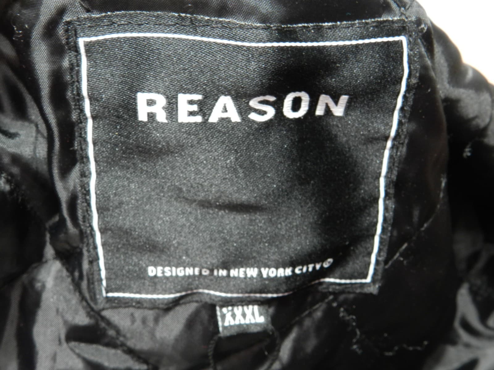 Reason Brand Varsity Style Mens Coat Bear Sewn Patches Tan/Cream Sz 3XL X20K - Thumbnail 14