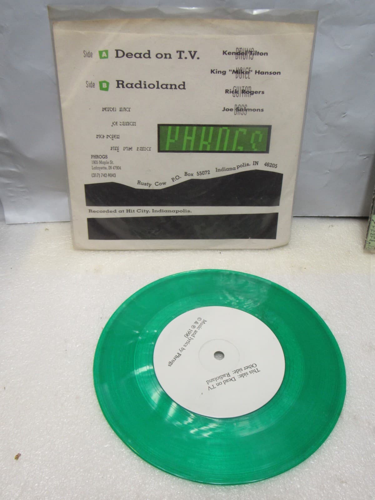 Punk Harcore 7" LP Vinyl Necacedia Phrogs Radiation Travesty Cartoon Castle X43 - Thumbnail 7