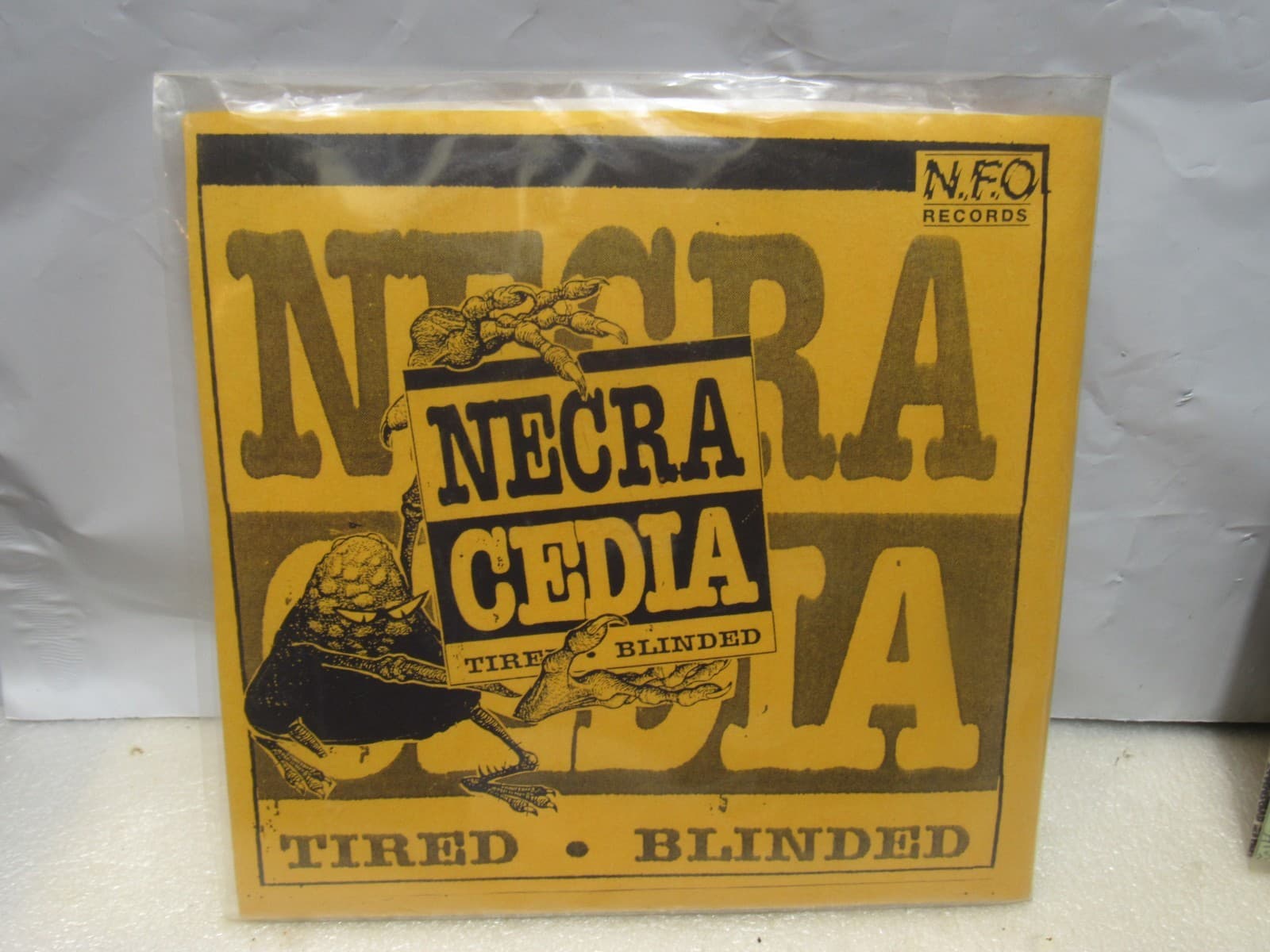 Punk Harcore 7" LP Vinyl Necacedia Phrogs Radiation Travesty Cartoon Castle X43 - Thumbnail 10