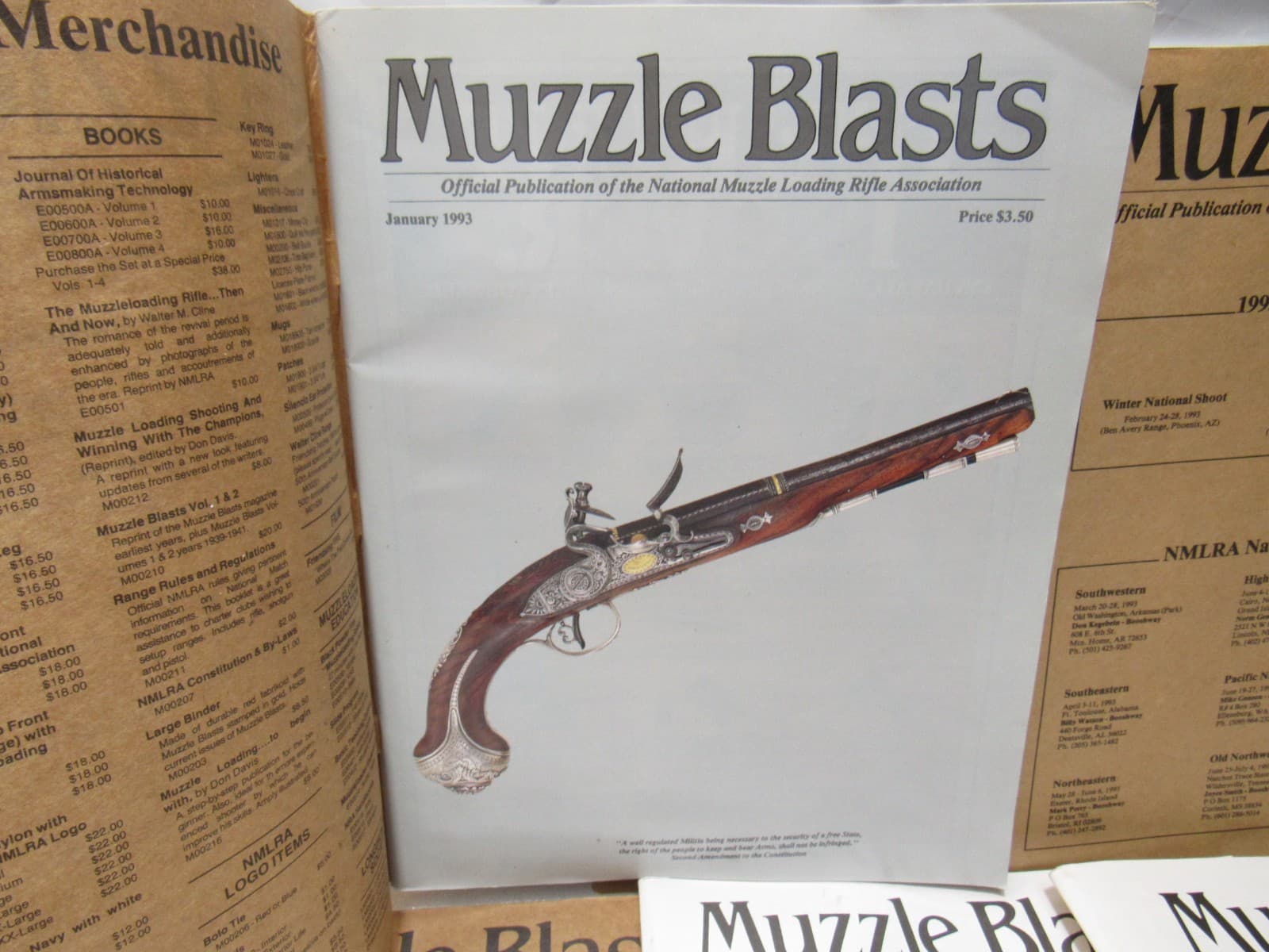 Muzzle Blasts Magazine 1993 Complete 12 issues Lot Black Powder Rifles (H55J) - Thumbnail 3