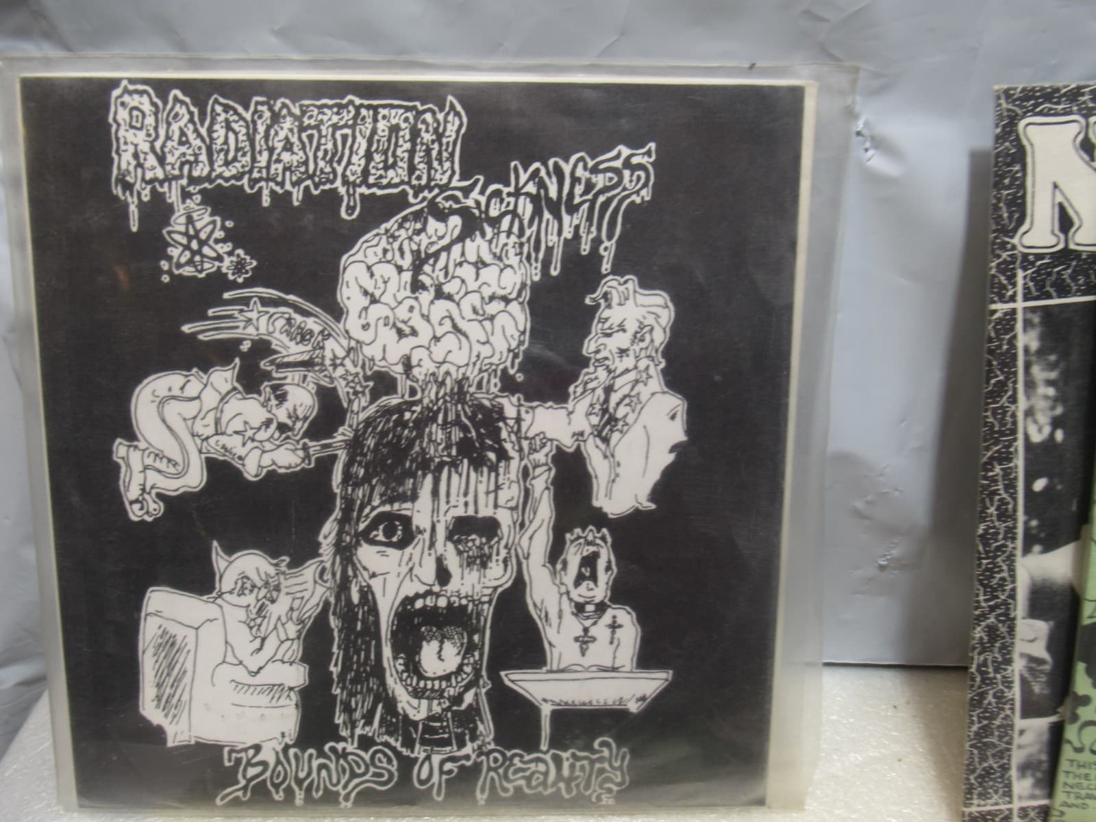 Punk Harcore 7" LP Vinyl Necacedia Phrogs Radiation Travesty Cartoon Castle X43 - Thumbnail 2