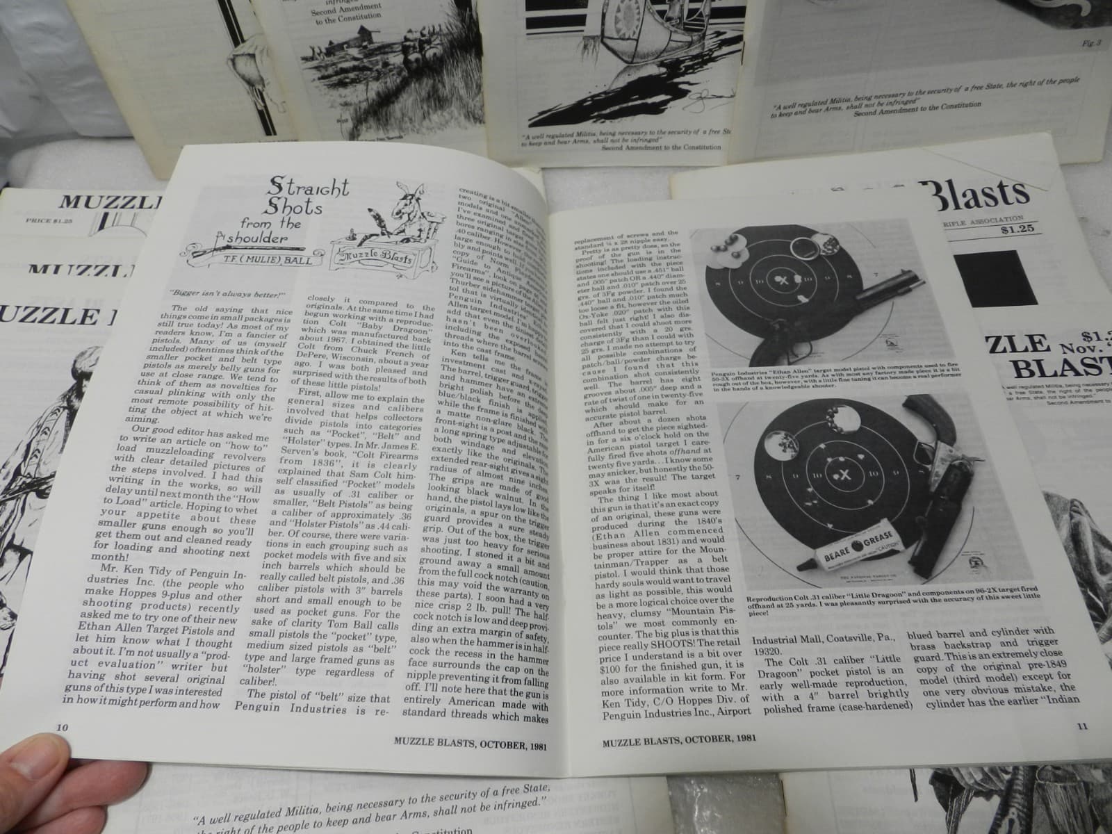 Muzzle Blasts Magazine 1981 Complete 12 issues Lot Black Powder Rifles (H61J) - Thumbnail 7