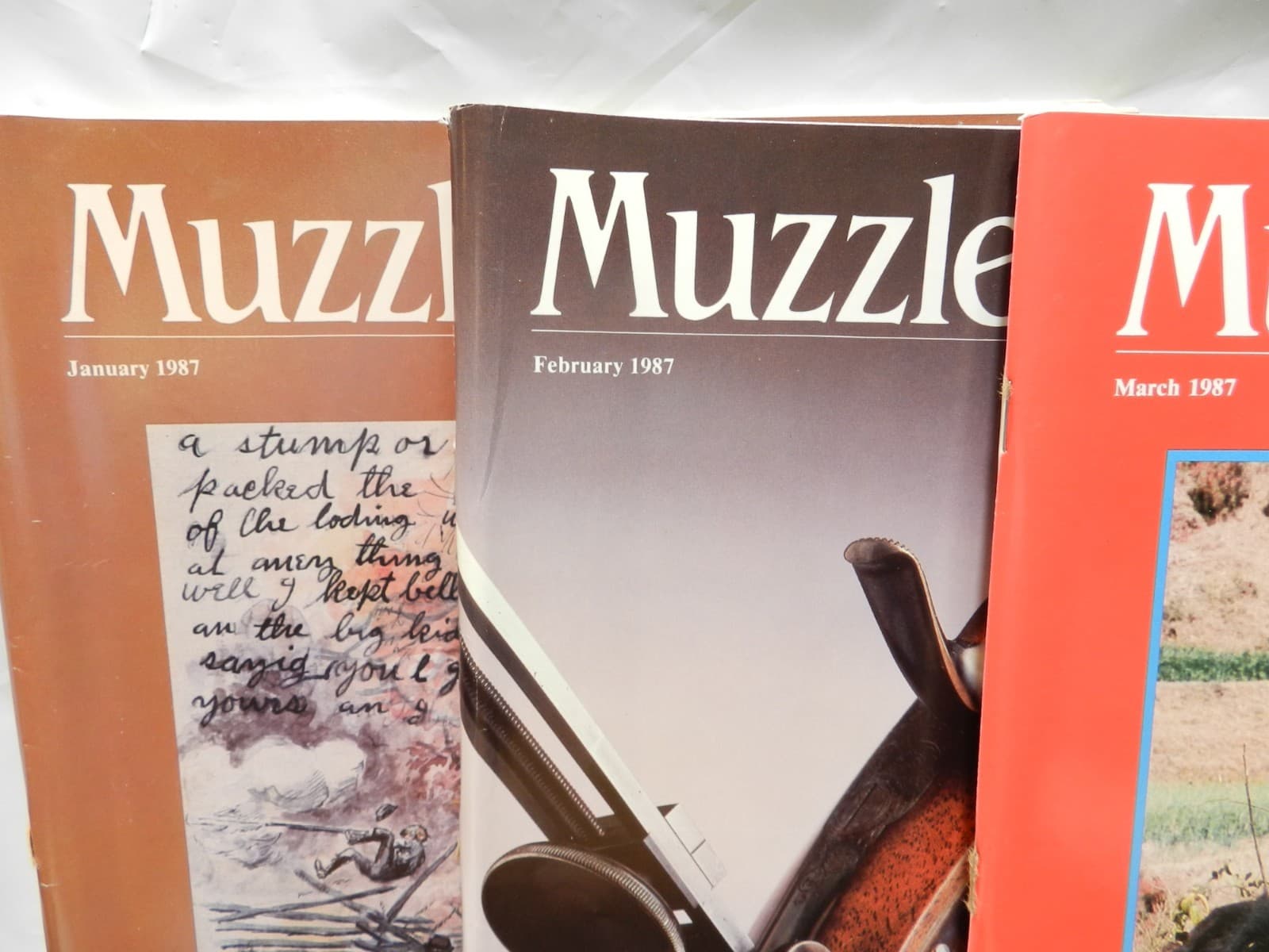 Muzzle Blasts Magazine 1987 Complete 12 issues Lot Black Powder Rifles (H60J) - Thumbnail 2