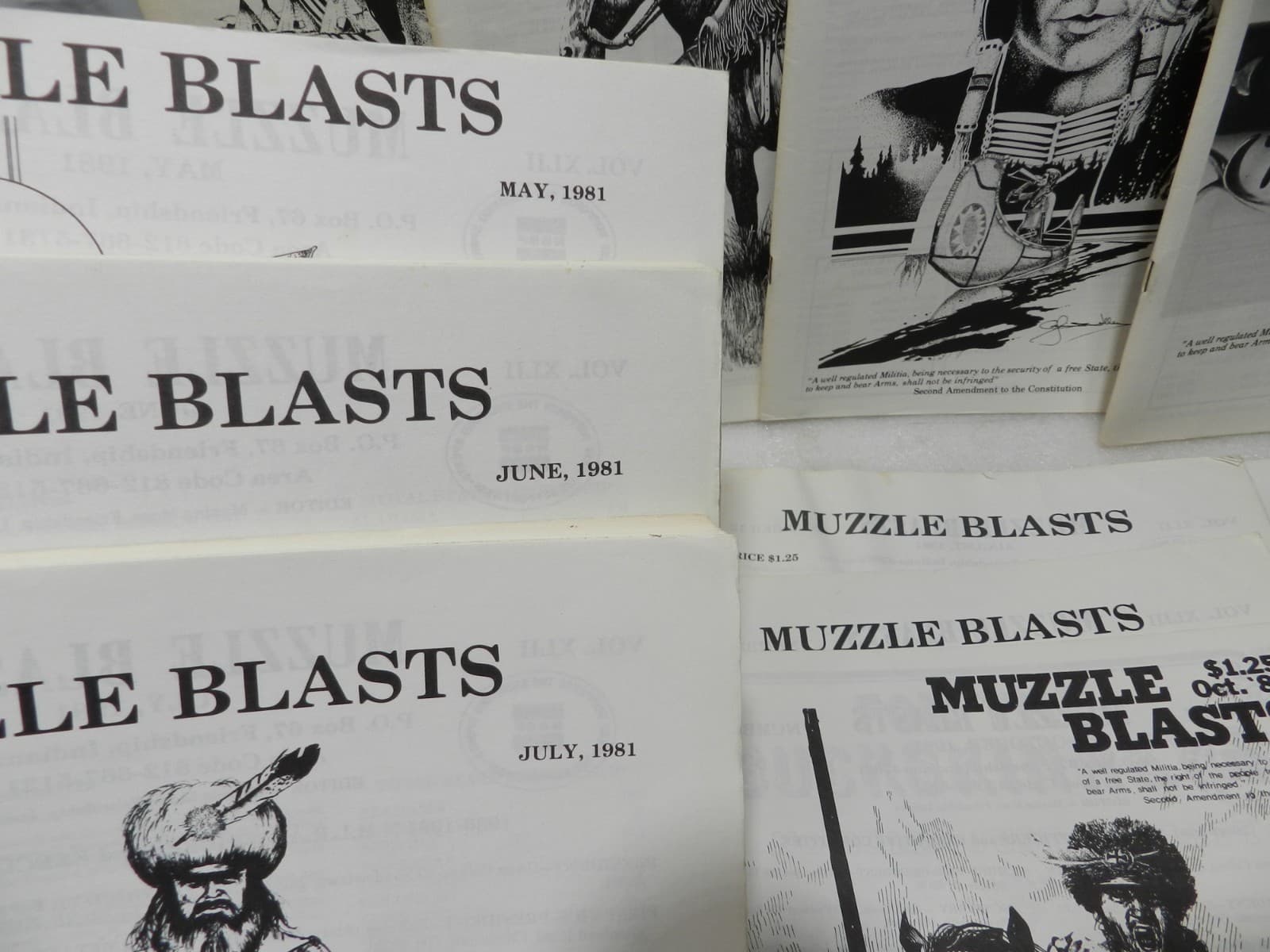Muzzle Blasts Magazine 1981 Complete 12 issues Lot Black Powder Rifles (H61J) - Thumbnail 4