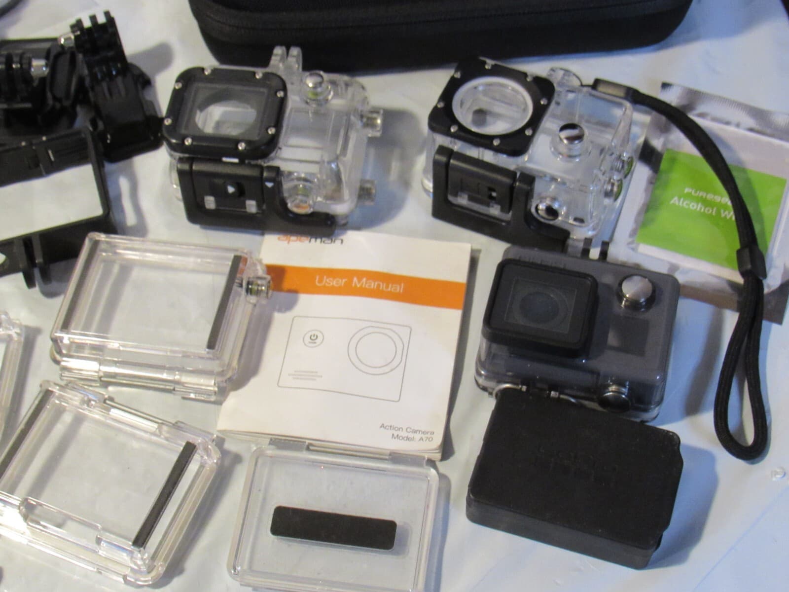 GoPro Hero 3+ Apeman 30 Lot with accessories Parts or Repair A91M - Thumbnail 12