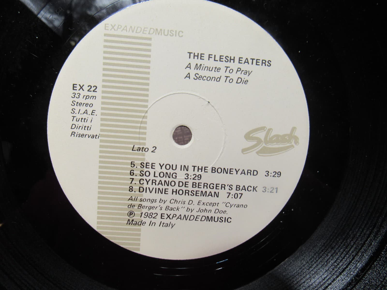 FLESH EATERS A Minute To Pray Second To Die Expanded LP 1982 Lyric Inner X34JJ - Thumbnail 5
