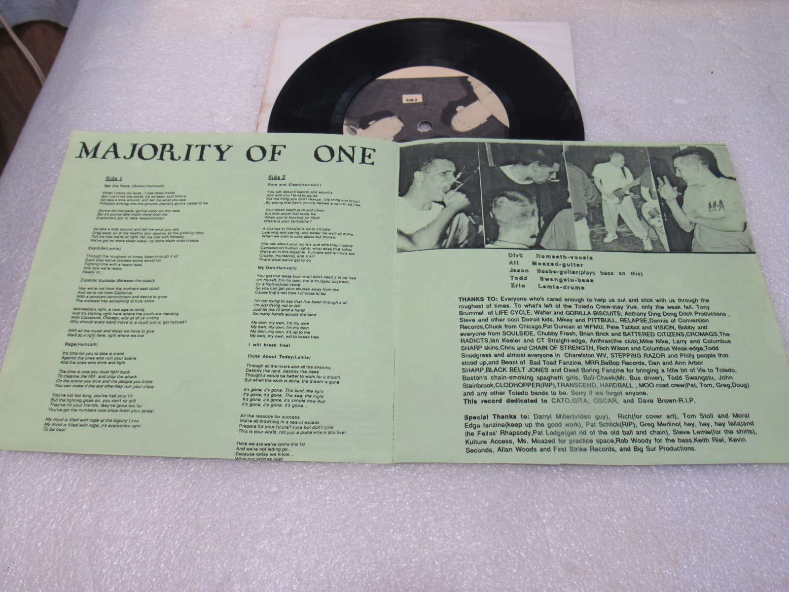 Punk Harcore 7" LP Vinyl Necacedia Phrogs Radiation Travesty Cartoon Castle X43 - Thumbnail 18