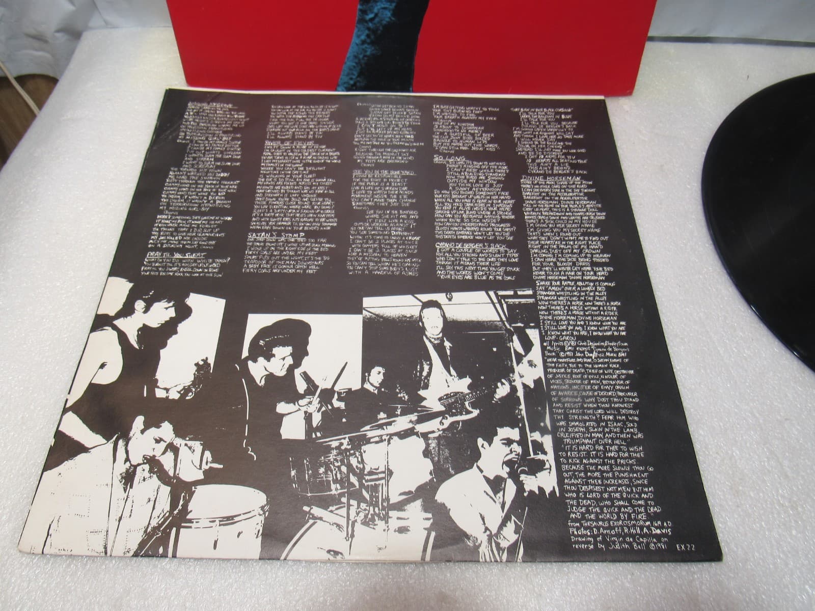 FLESH EATERS A Minute To Pray Second To Die Expanded LP 1982 Lyric Inner X34JJ - Thumbnail 6