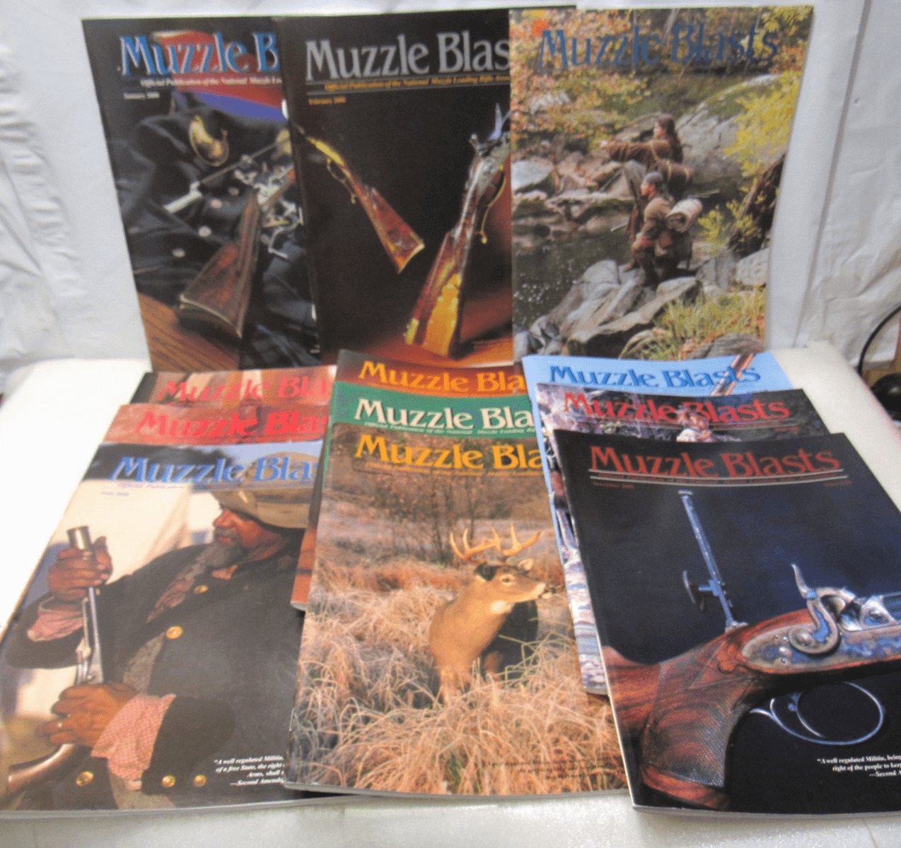 Muzzle Blasts Magazine 2000 Complete 12 issues Lot Black Powder Rifles (H65J)