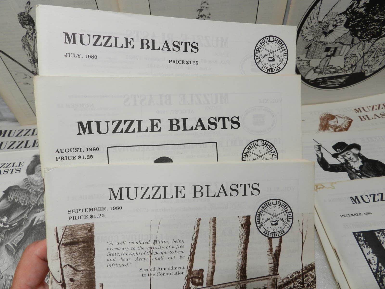 Muzzle Blasts Magazine 1980 Complete 12 issues Lot Black Powder Rifles (H63J) - Thumbnail 5