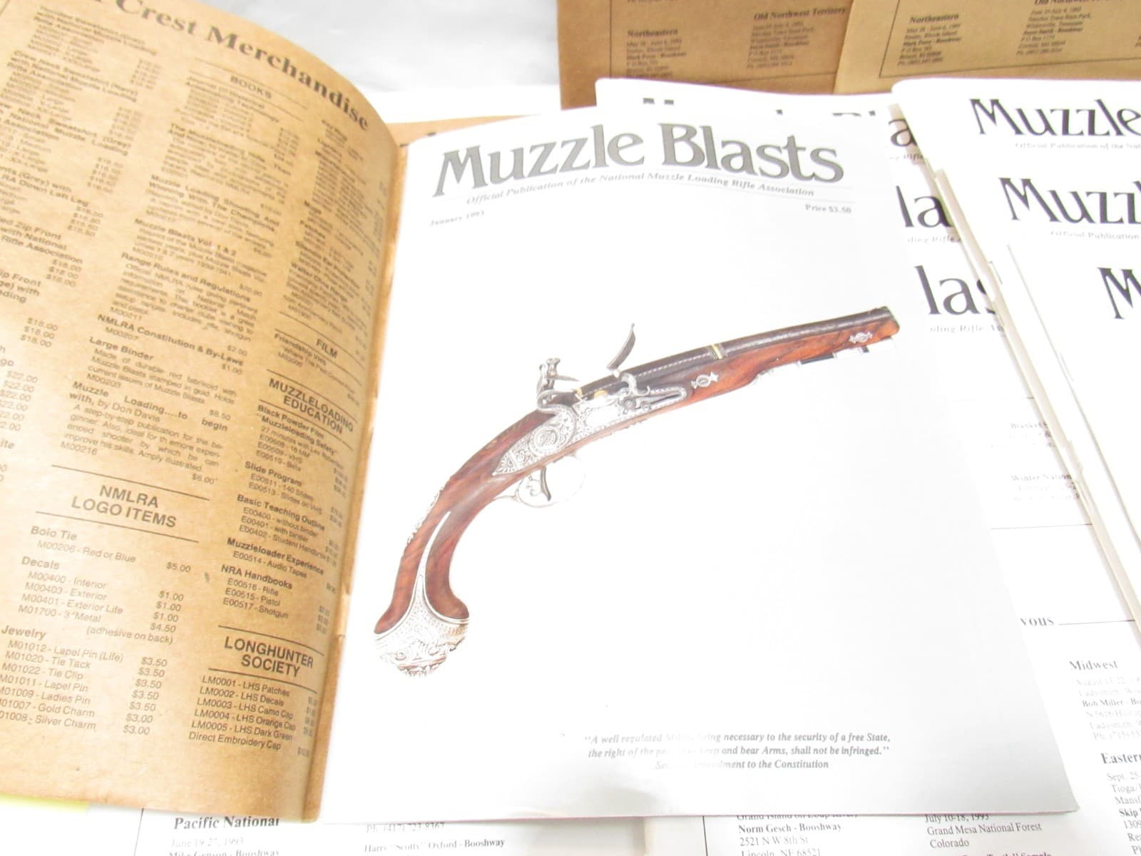 Muzzle Blasts Magazine 1993 Complete 12 issues Lot Black Powder Rifles (H55J) - Thumbnail 2