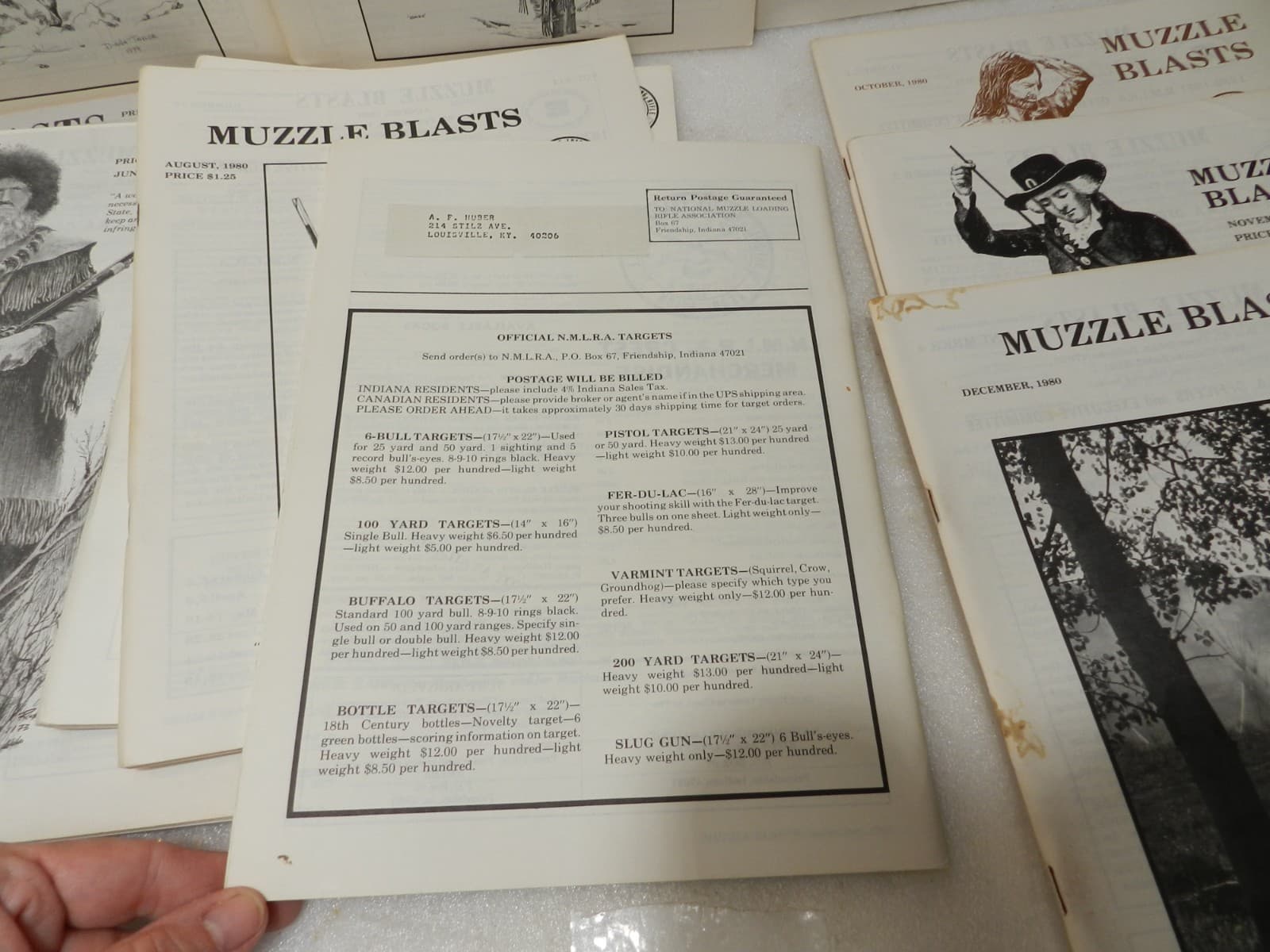 Muzzle Blasts Magazine 1980 Complete 12 issues Lot Black Powder Rifles (H63J) - Thumbnail 9