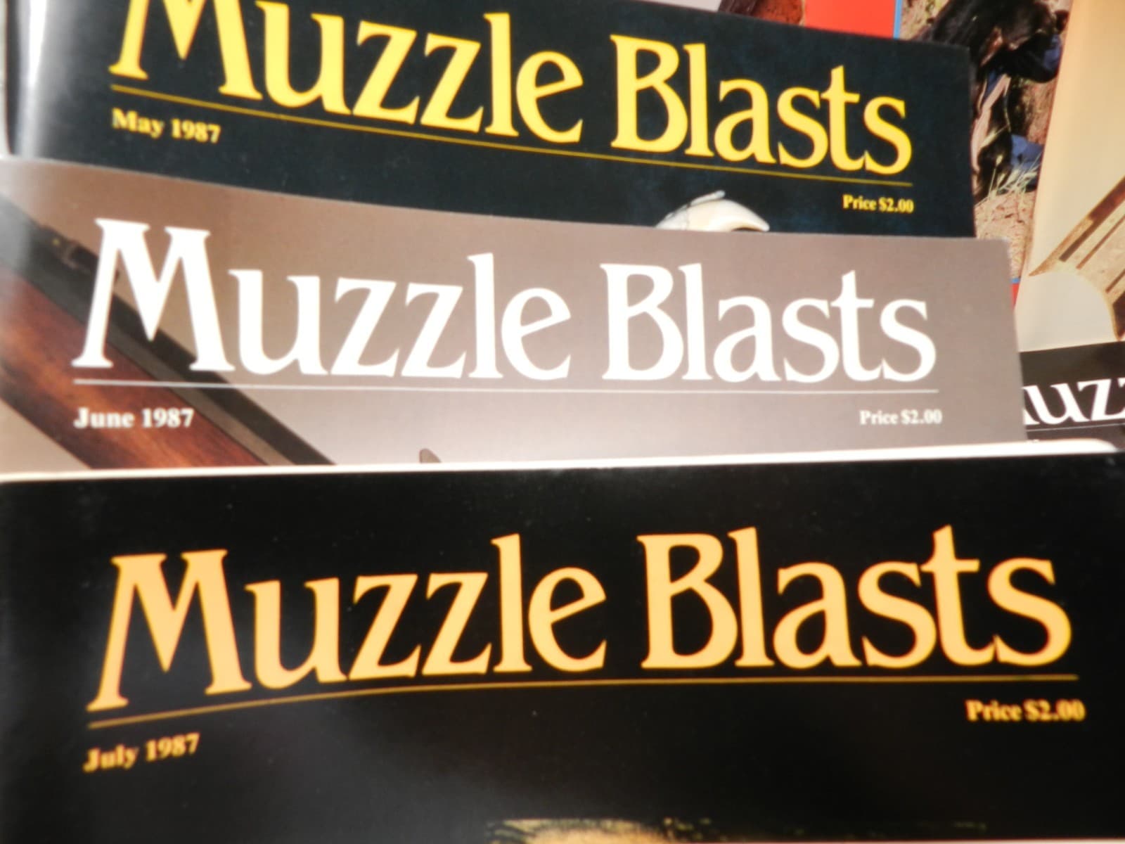 Muzzle Blasts Magazine 1987 Complete 12 issues Lot Black Powder Rifles (H60J) - Thumbnail 4