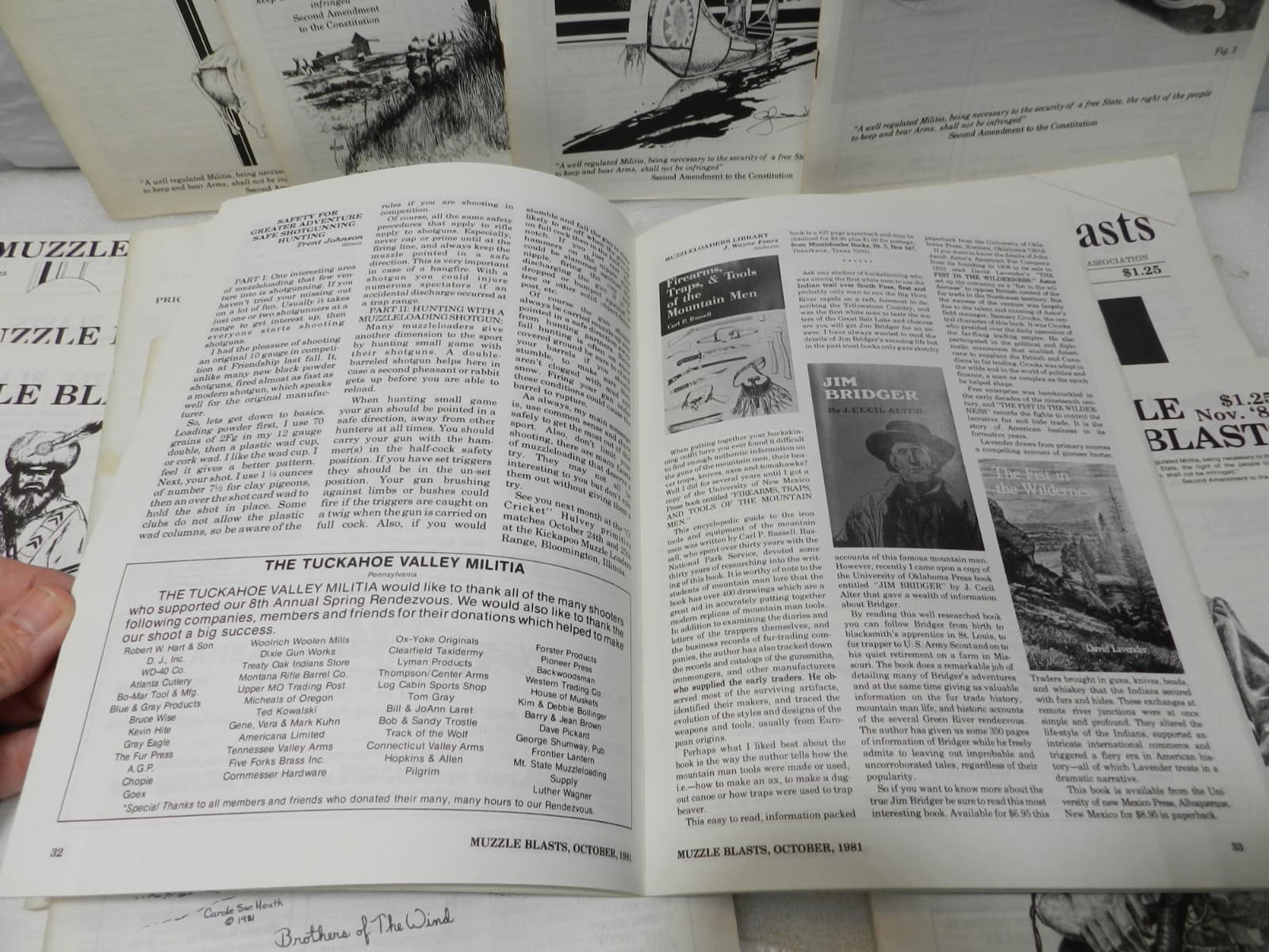 Muzzle Blasts Magazine 1981 Complete 12 issues Lot Black Powder Rifles (H61J) - Thumbnail 8