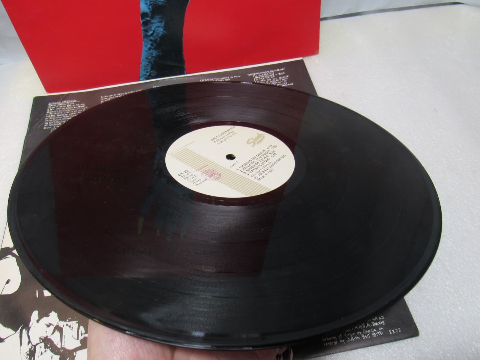 FLESH EATERS A Minute To Pray Second To Die Expanded LP 1982 Lyric Inner X34JJ - Thumbnail 3