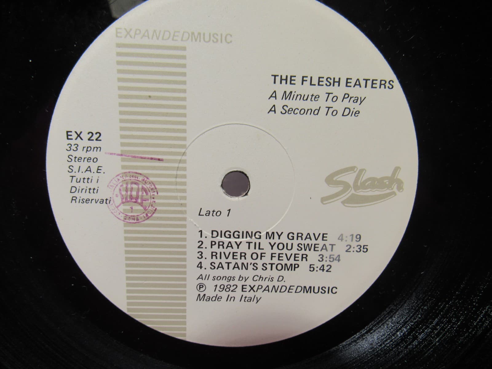 FLESH EATERS A Minute To Pray Second To Die Expanded LP 1982 Lyric Inner X34JJ - Thumbnail 4