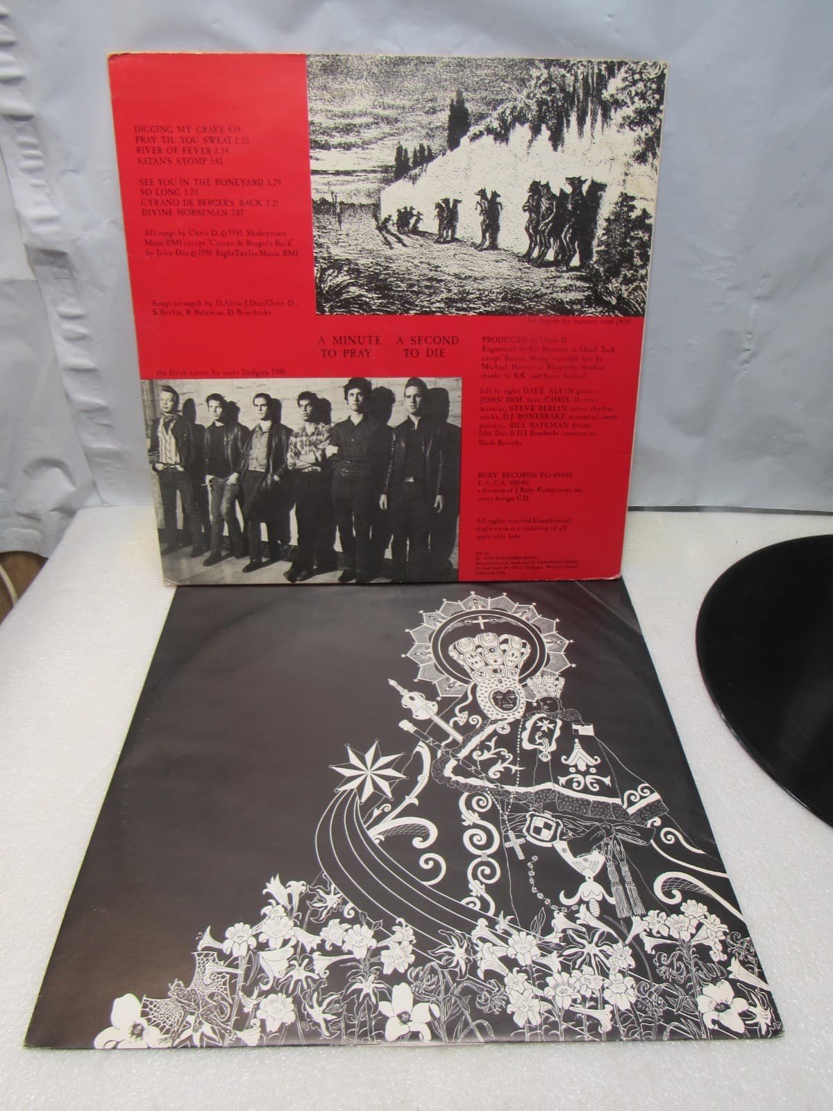 FLESH EATERS A Minute To Pray Second To Die Expanded LP 1982 Lyric Inner X34JJ - Thumbnail 7
