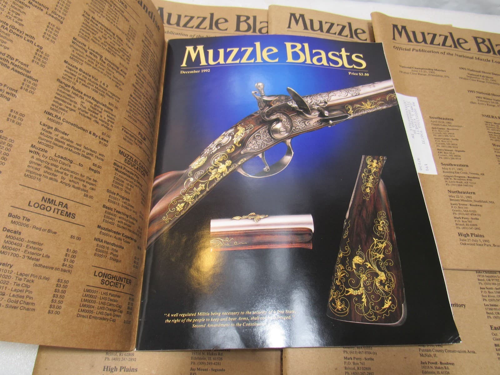 Muzzle Blasts Magazine 1992 Complete 12 issues Lot Black Powder Rifles (H56J) - Thumbnail 6