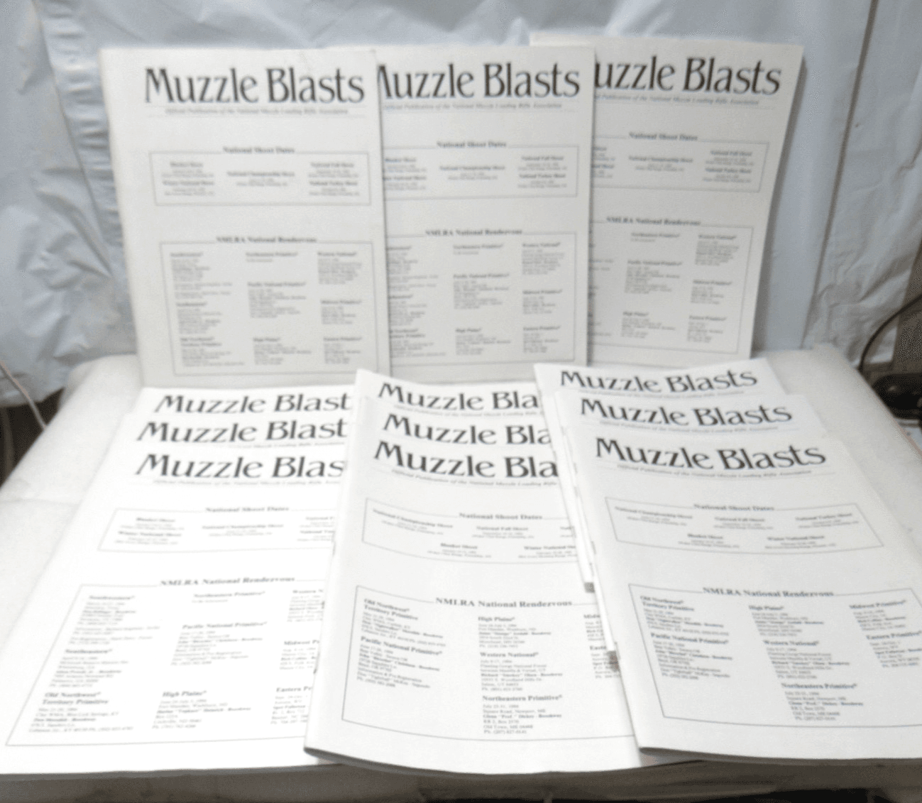 Muzzle Blasts Magazine 1994 Complete 12 issues Lot Black Powder Rifles (H54J)