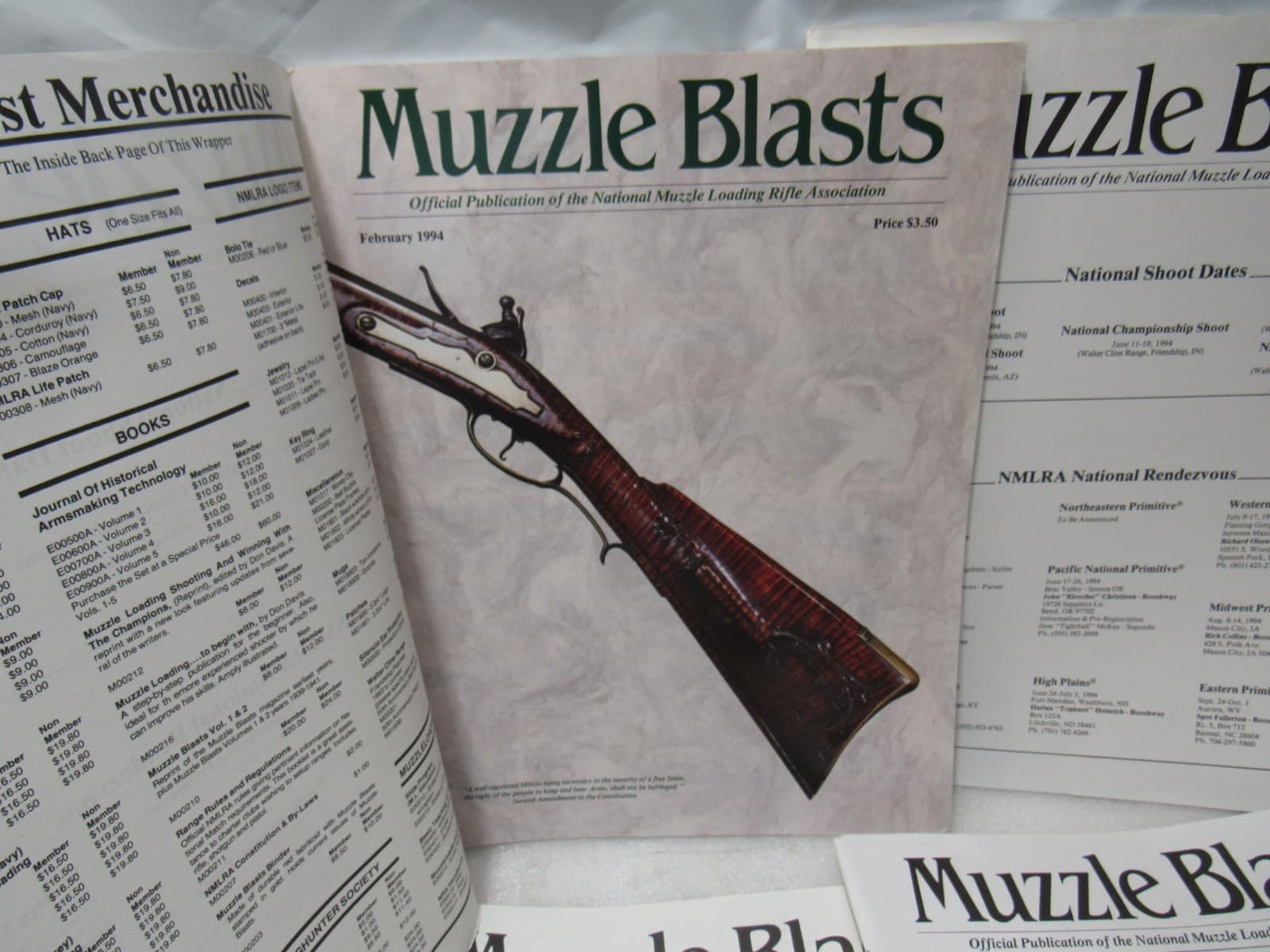 Muzzle Blasts Magazine 1994 Complete 12 issues Lot Black Powder Rifles (H54J) - Thumbnail 3