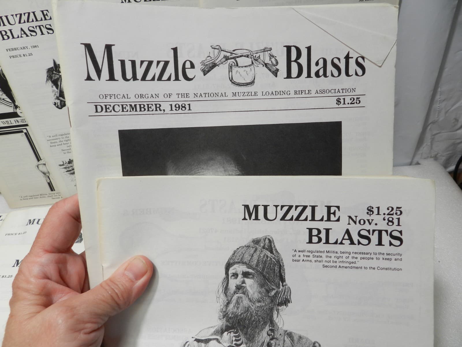 Muzzle Blasts Magazine 1981 Complete 12 issues Lot Black Powder Rifles (H61J) - Thumbnail 6
