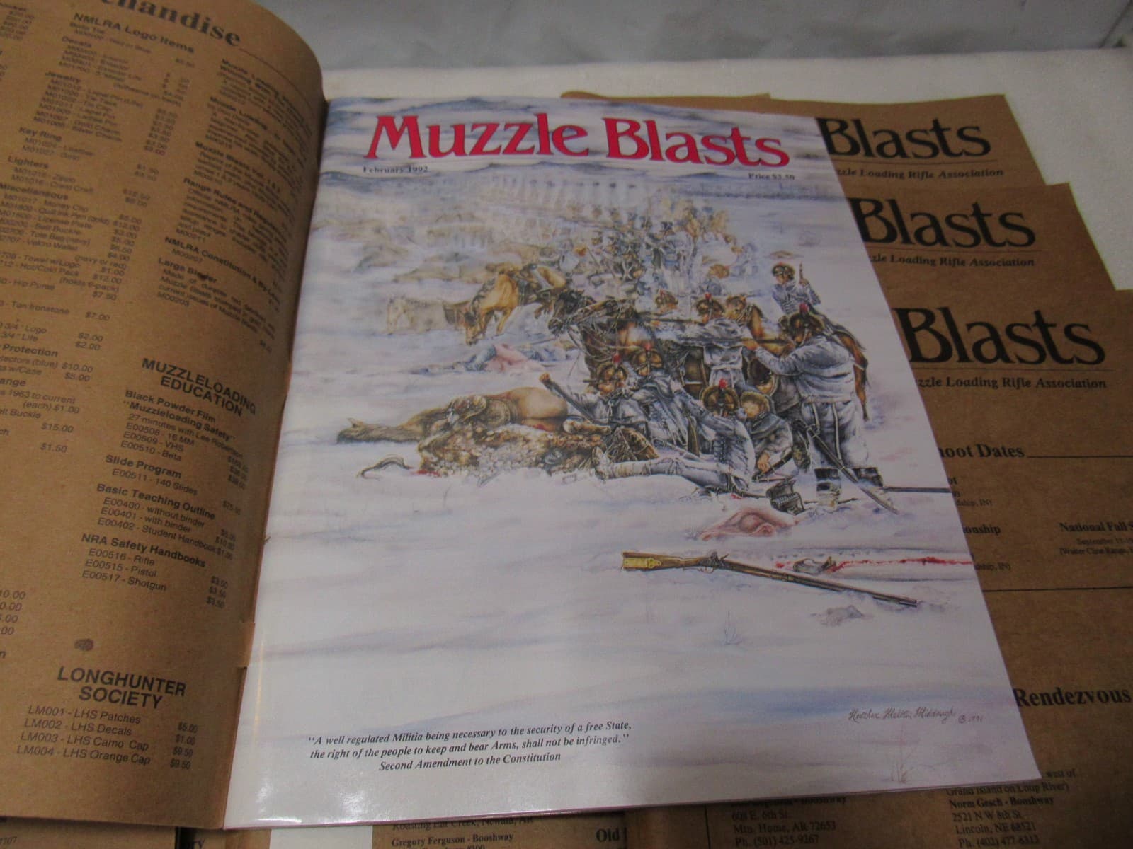 Muzzle Blasts Magazine 1992 Complete 12 issues Lot Black Powder Rifles (H56J) - Thumbnail 4