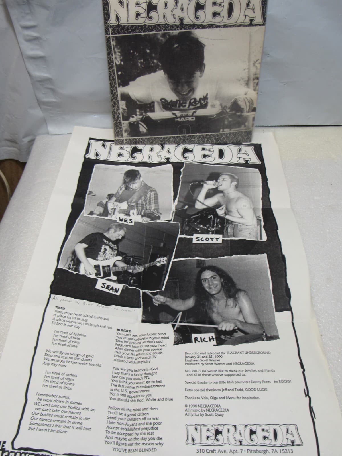 Punk Harcore 7" LP Vinyl Necacedia Phrogs Radiation Travesty Cartoon Castle X43 - Thumbnail 20