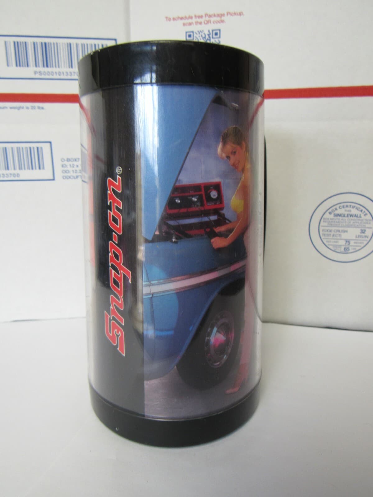Snap-On Tools Black Insulated Toolmate Pinup Mug Trish, March/April 1987 K - Thumbnail 2