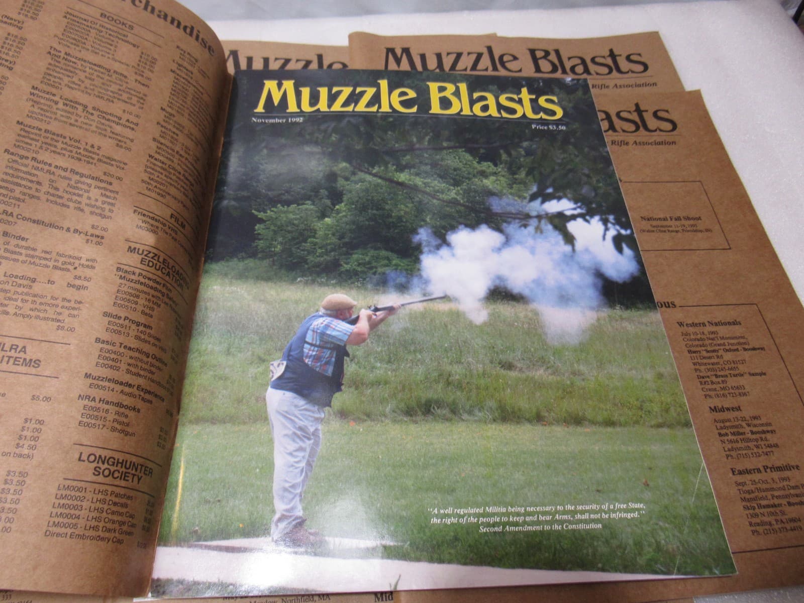Muzzle Blasts Magazine 1992 Complete 12 issues Lot Black Powder Rifles (H56J) - Thumbnail 5