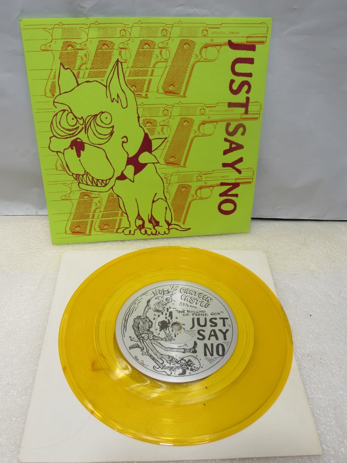 Punk Harcore 7" LP Vinyl Necacedia Phrogs Radiation Travesty Cartoon Castle X43 - Thumbnail 22