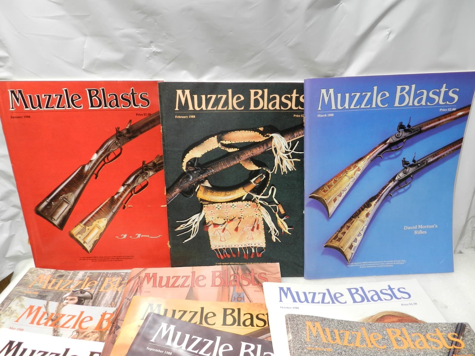 Muzzle Blasts Magazine 1988 Complete 12 issues Lot Black Powder Rifles (H59J) - Thumbnail 9