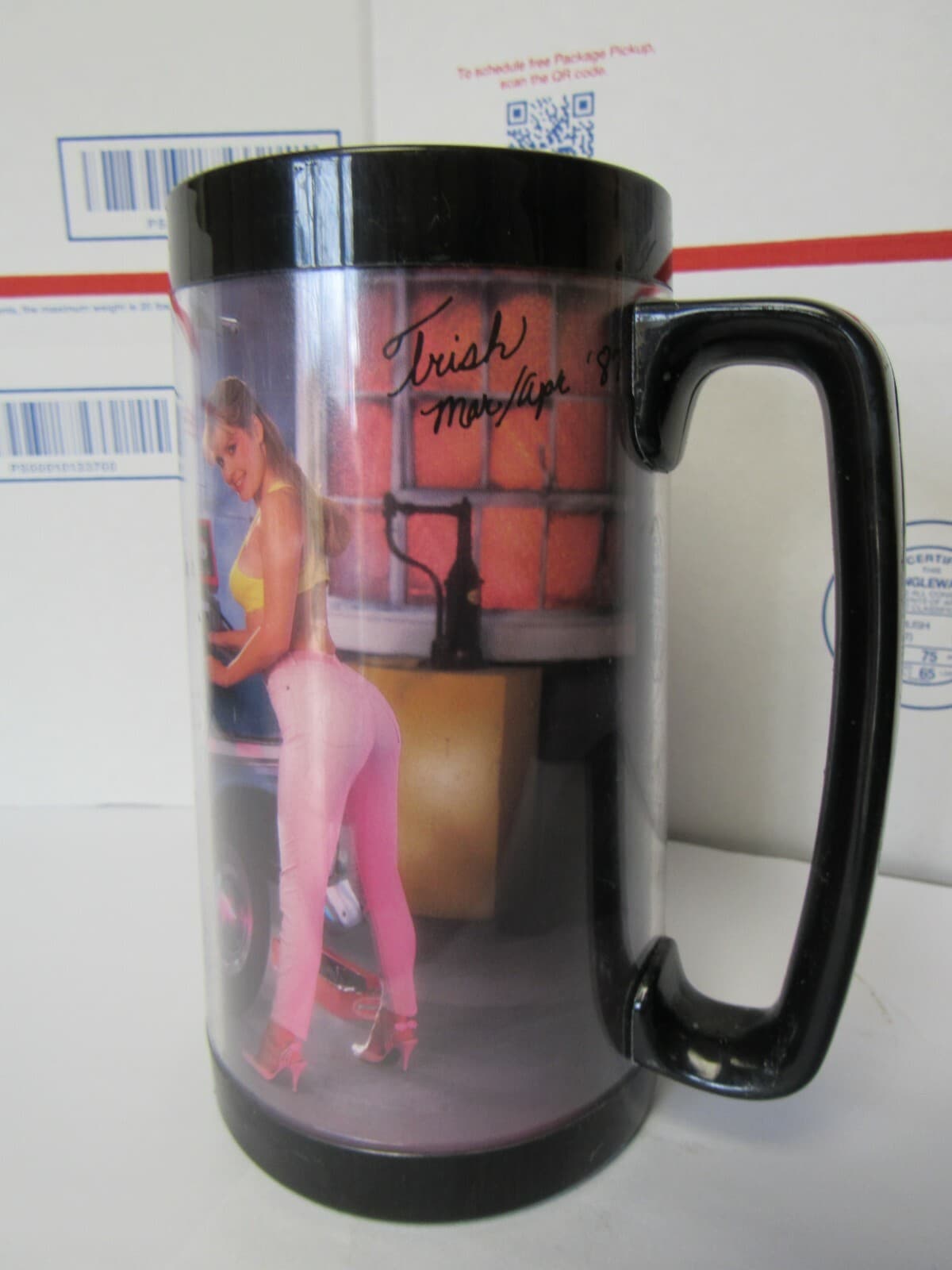 Snap-On Tools Black Insulated Toolmate Pinup Mug Trish, March/April 1987 K - Thumbnail 6